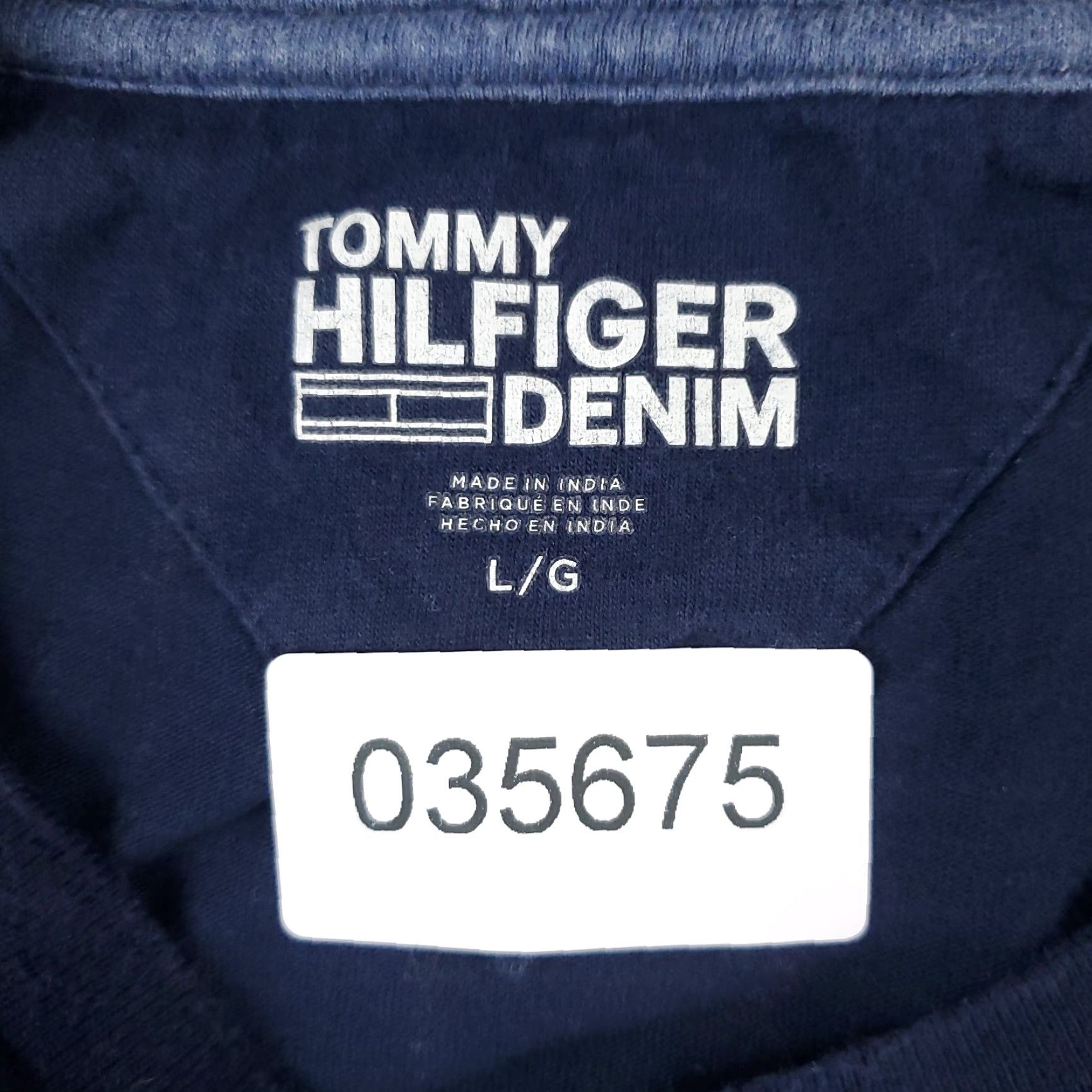 Tommy Hilfiger Tommy Hilfiger T Shirt Mens Size Large Blue Striped Short Sleeve Crew Neck Casual Hip Classic American Logo Pockets Mens Size US L / EU 52-54 / 3 - 6 Thumbnail