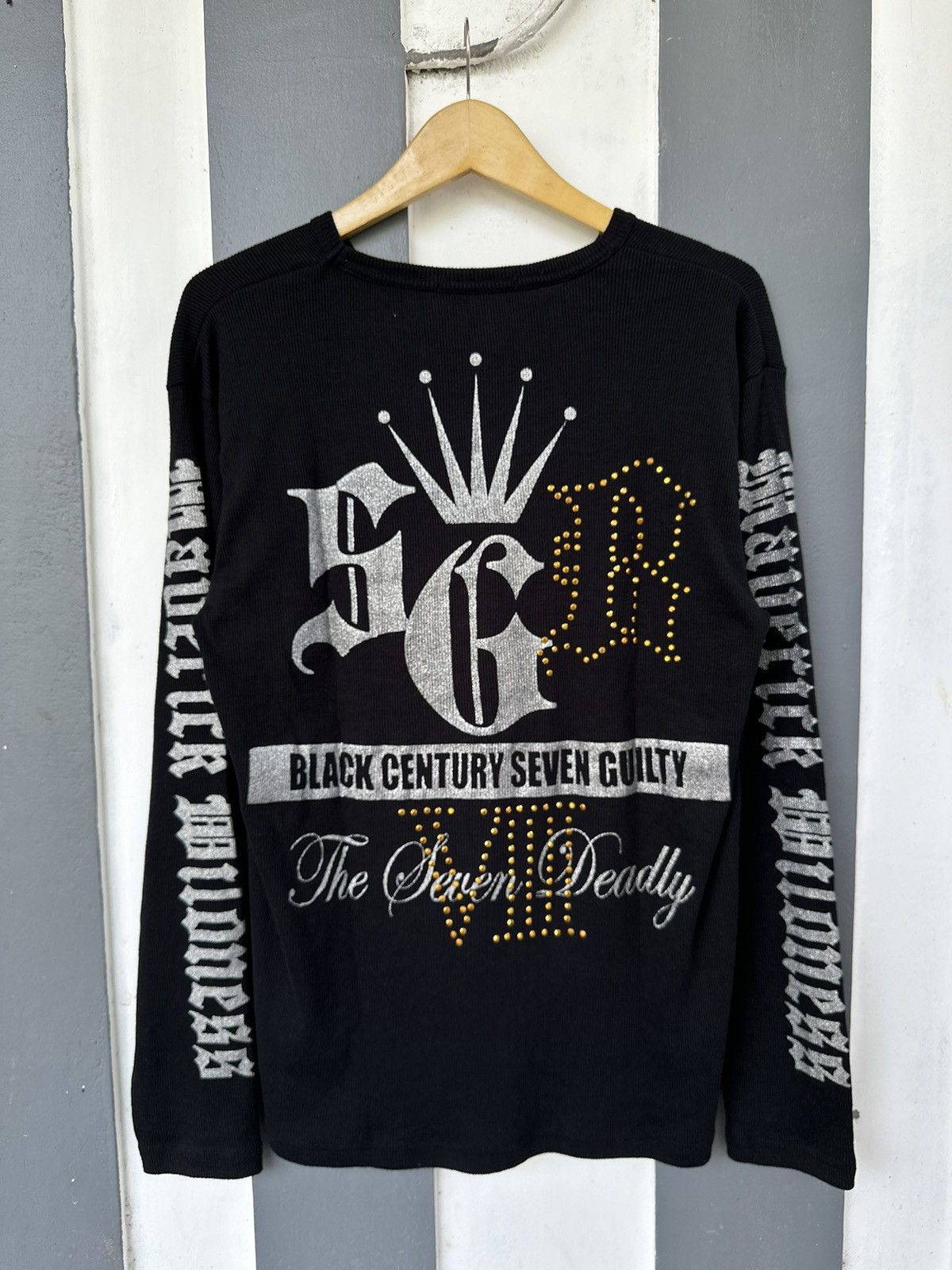 20471120 JAPANESE SICK PRIMAL POINT GLITTER POEM GOTHIC LGB STYLE Size US L / EU 52-54 / 3 - 1 Thumbnail