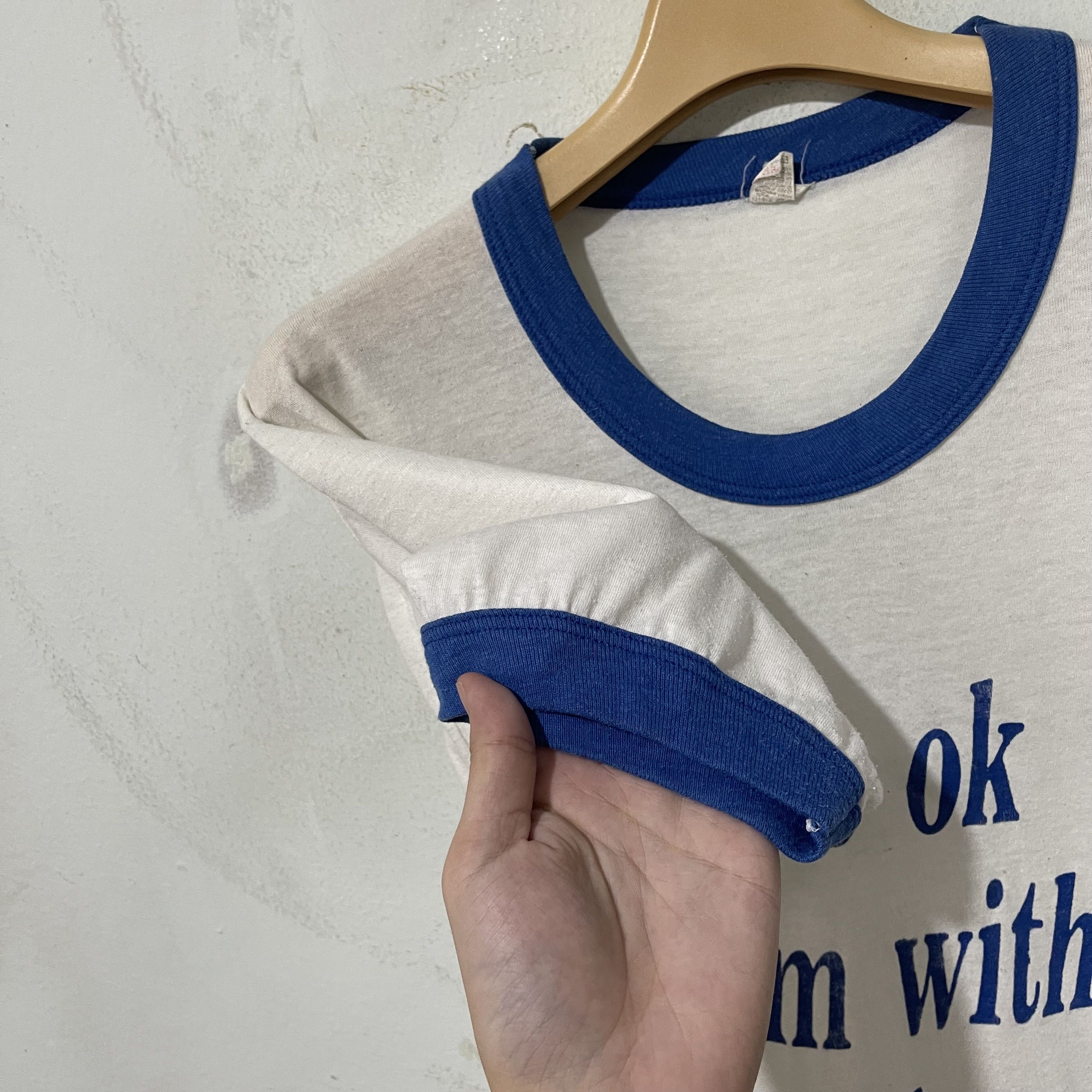 Vintage Vintage 90s "It's Ok I'm With the band Ringer Tee Size US M / EU 48-50 / 2 - 5 Thumbnail