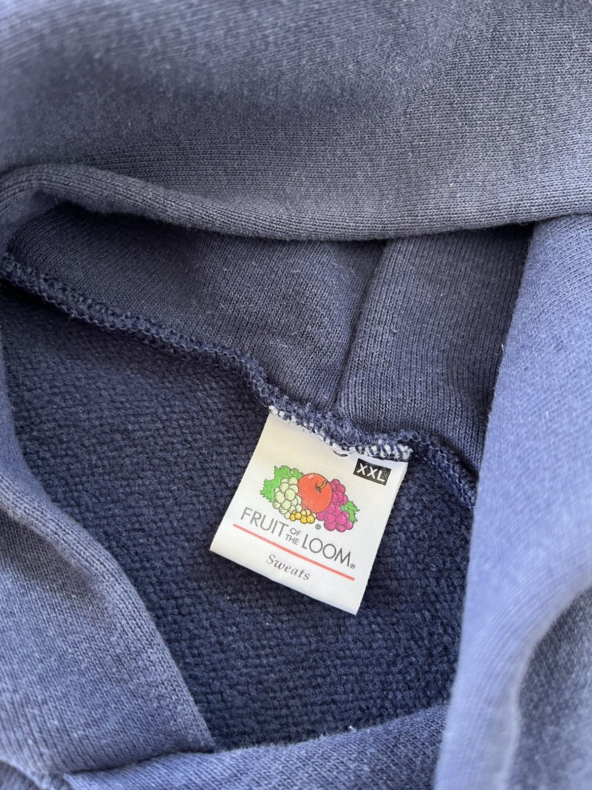 Fruit Of The Loom × Vintage Vintage Fruit of the Loom Faded Blue Hoodie oversized fit Size US XXL / EU 58 / 5 - 15 Thumbnail