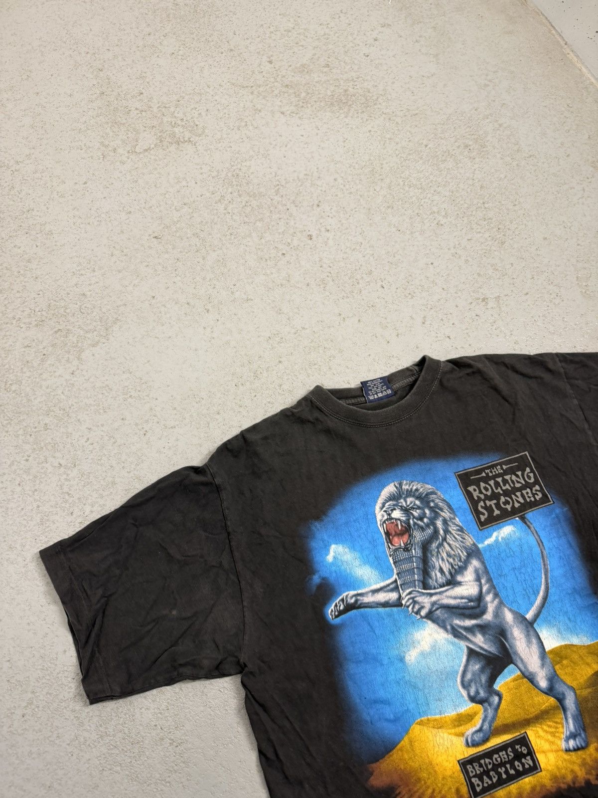 Band Tees Vintage 1998 The Rolling Stones Briges To Babylon Tour Tee Size US L / EU 52-54 / 3 - 3 Thumbnail
