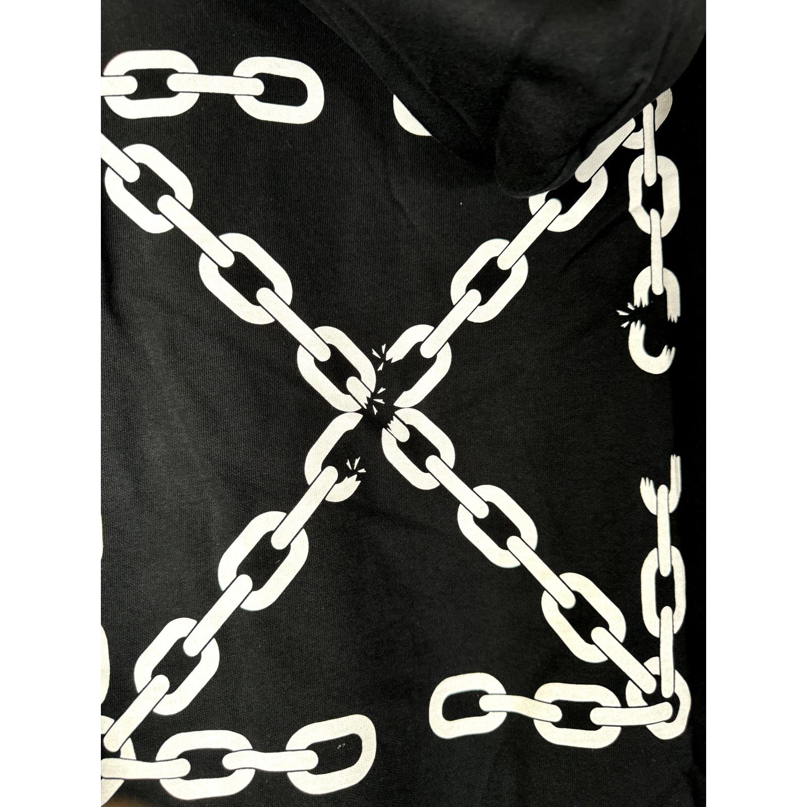 Off-White o1rshd1 Chain Arrow Slim Hoodie in Black White Size US XL / EU 56 / 4 - 17 Thumbnail
