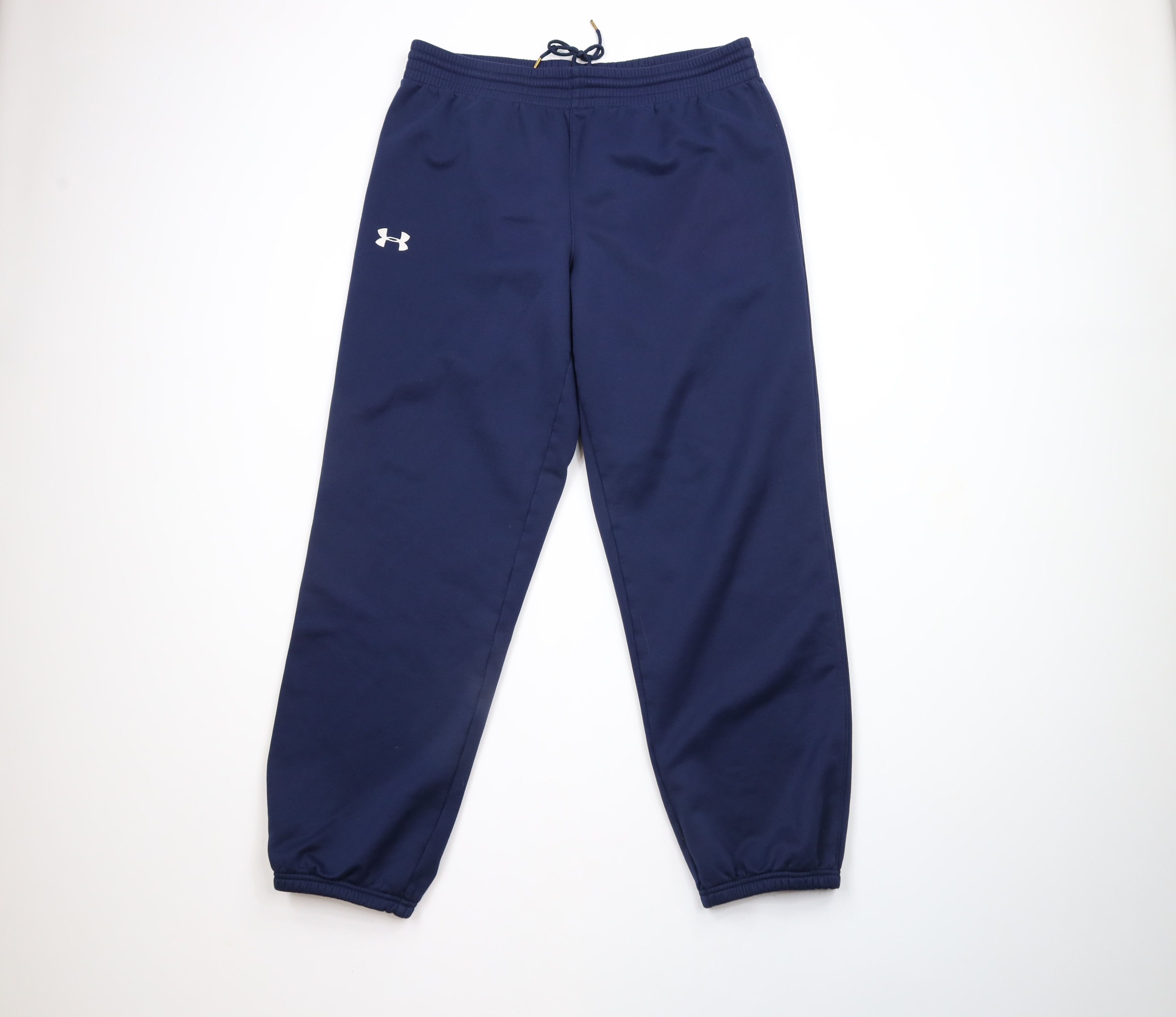 Under Armour × Vintage Vintage Under Armour Cuffed Sweatpants Joggers Navy Blue Size US 36 / EU 52 - 1 Thumbnail