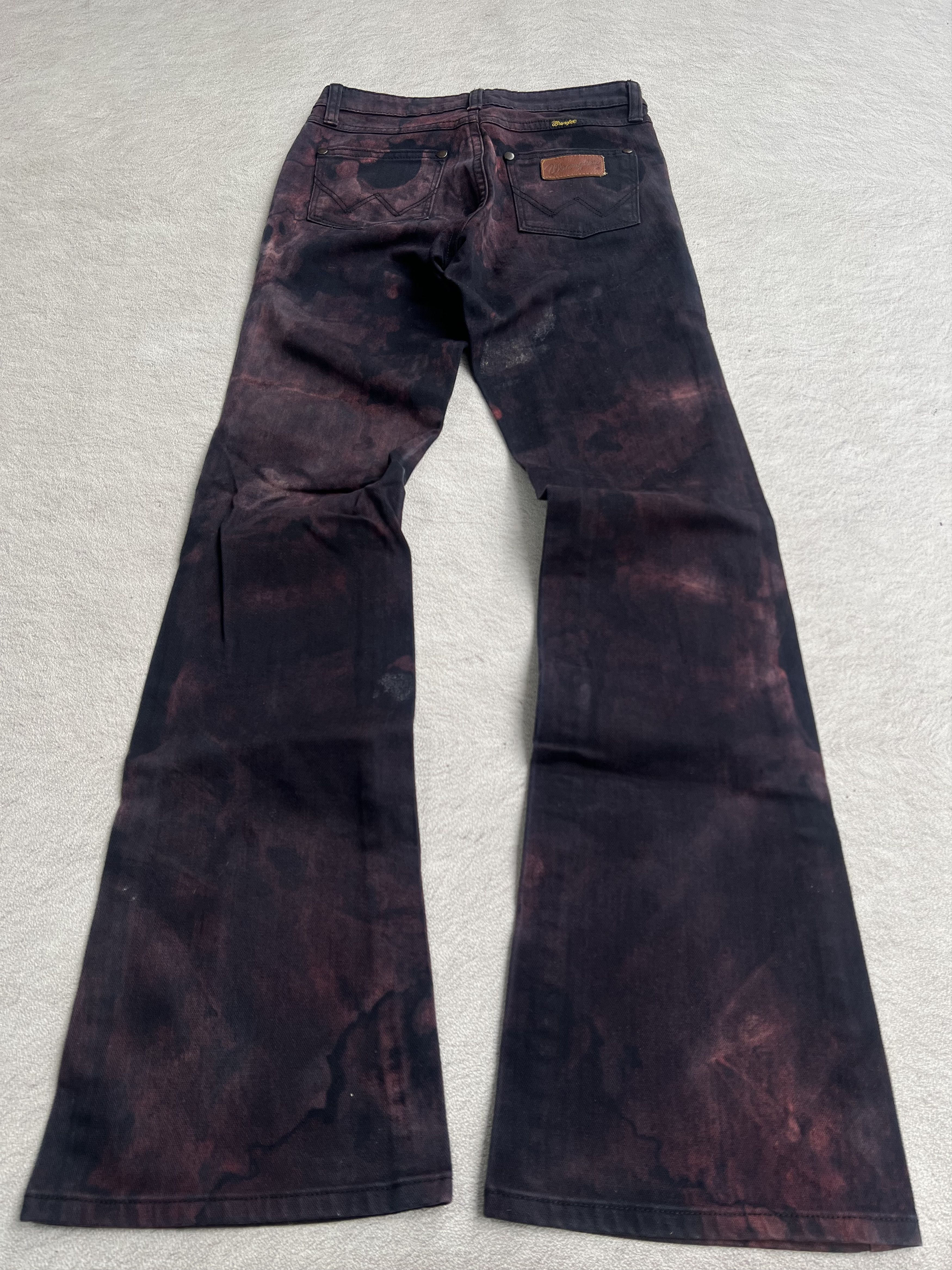 Japanese Brand 2000s Wrangler Hysteric Ifsix Flare Wash Flare Jeans y2k Lgb Size US 27 - 2 Thumbnail
