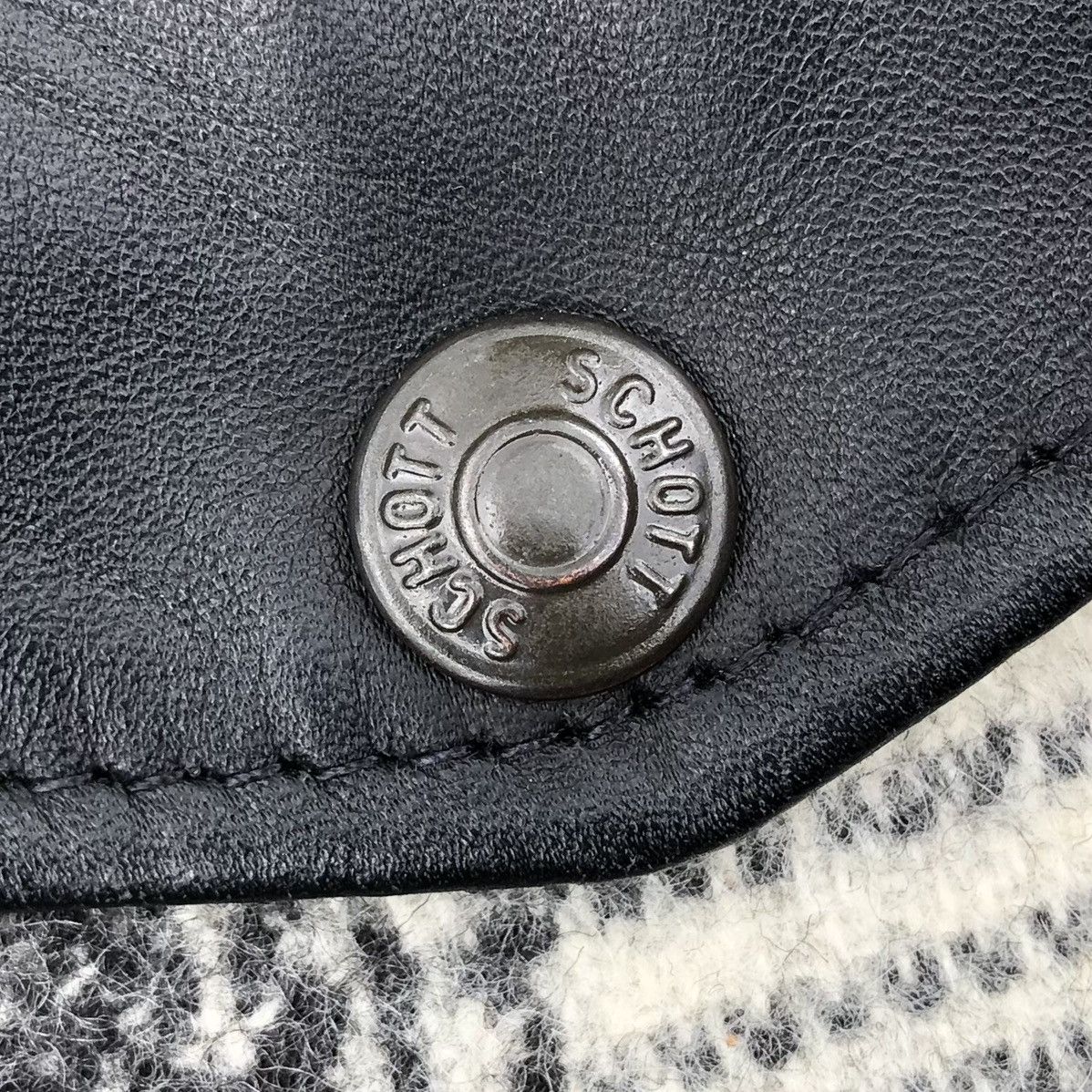 Schott Vintage Schott Bross Wool Leather Melton Bomber Jacket USA🇺🇸 Size US S / EU 44-46 / 1 - 16 Thumbnail