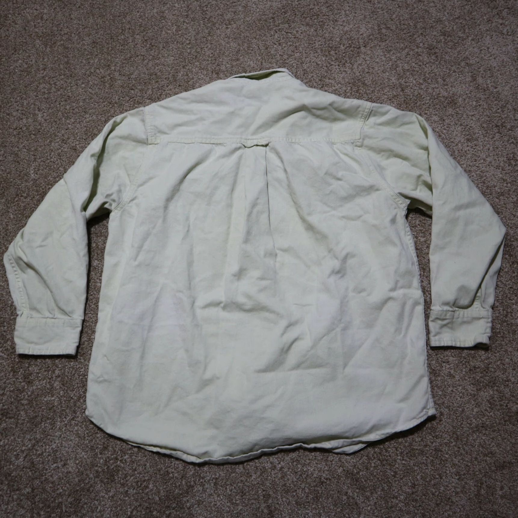 Vintage VINTAGE Outersport Shirt Men M 100% Cotton Yellow Button-Up 100% Cotton Den nim Vintage 90s? (avoid extra not in title) Size US M / EU 48-50 / 2 - 8 Thumbnail