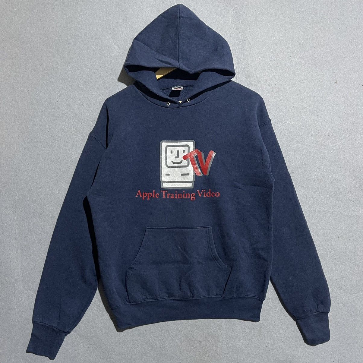 Fruit Of The Loom Vintage Apple Training Video Hoodie – 90s Fruit of the Loom Size US L / EU 52-54 / 3 - 1 Thumbnail