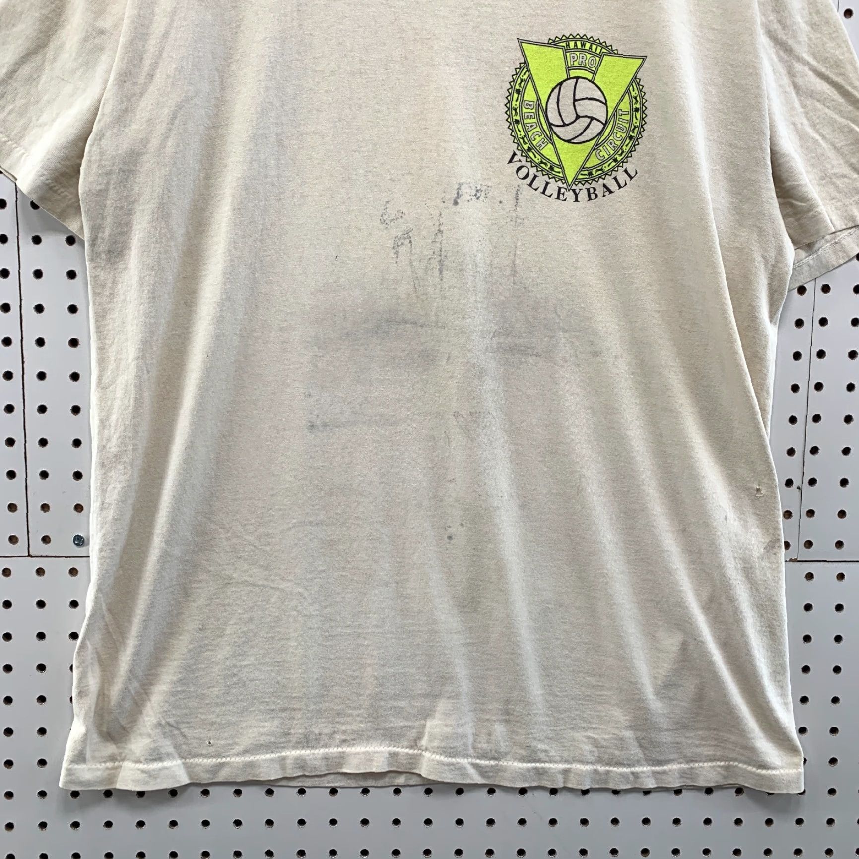 Vintage VTG Hawaii Pro Beach Circuit Volleyball Shirt XL Beige Unisex Adults 90s All Sport Crew Neck Short Sleeve Vintage T-Shirt Men Women 90s Theme Size US XL / EU 56 / 4 - 7 Thumbnail
