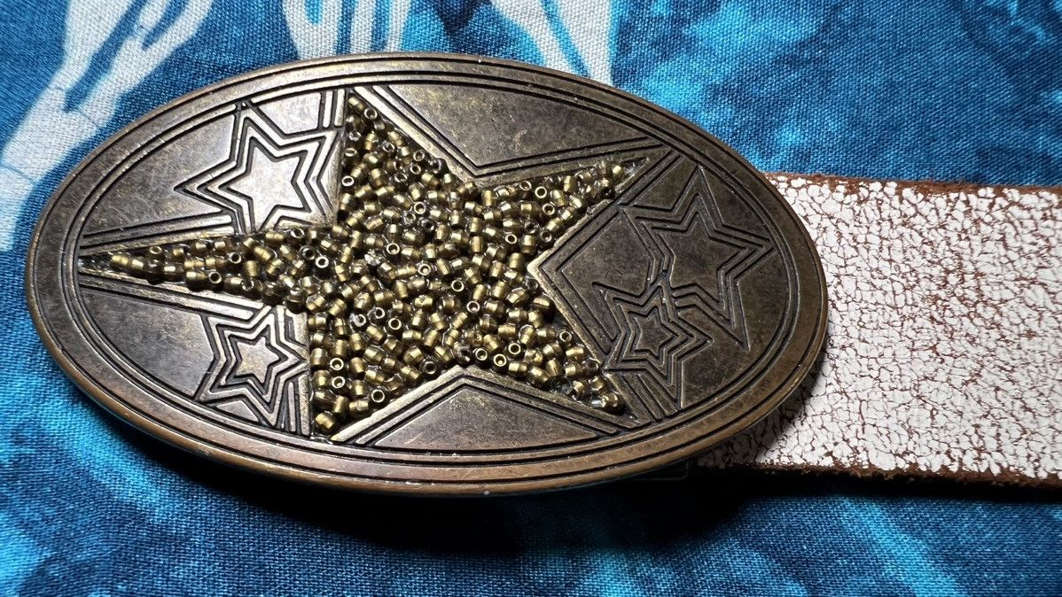 Vintage Vintage Avant Garde Vintage Leather Star belt Y2K Size 30 - 4 Thumbnail