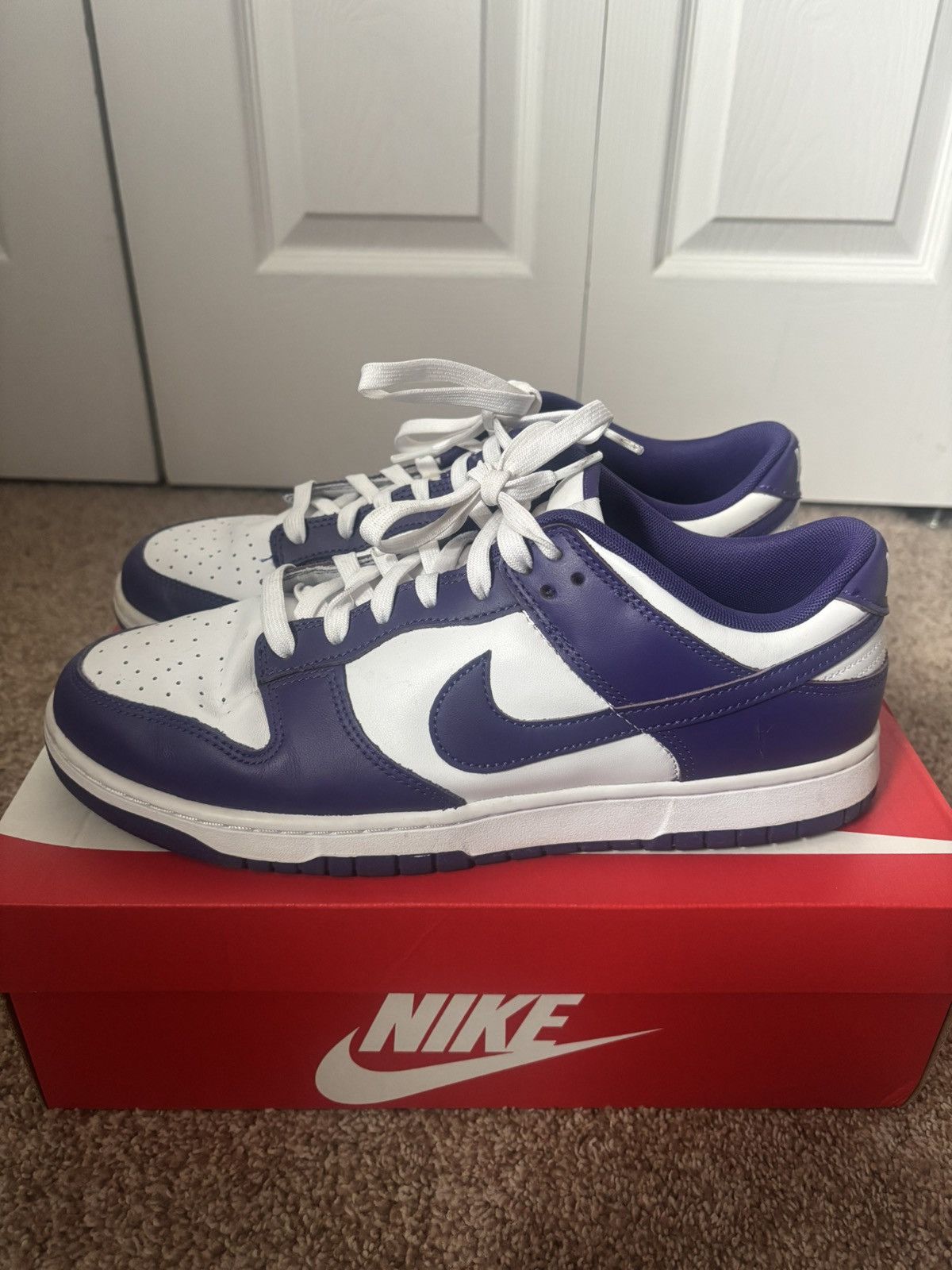 Nike Nike Dunk Low Championship Purple Size US 11 / EU 44 - 5 Thumbnail