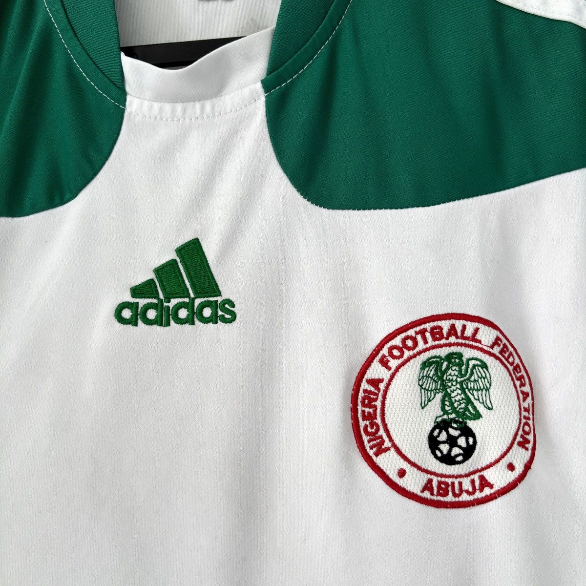 Adidas × Vintage 2010 2012 Nigeria Adidas Vintage Away Kit Africa Retro Tee Size US L / EU 52-54 / 3 - 4 Thumbnail