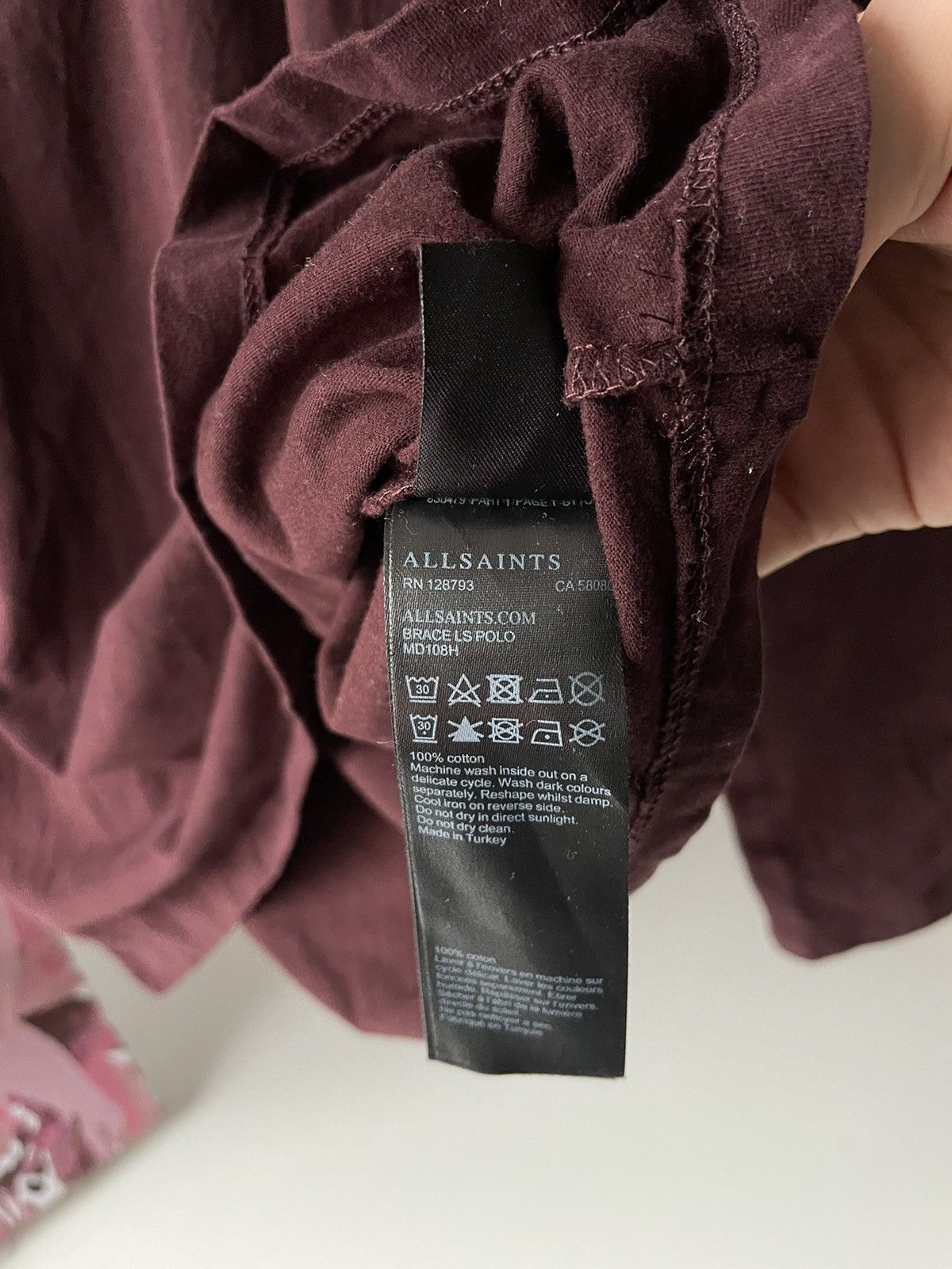 Allsaints Allsaints Luxury Long Sleeve Brace Ls Polo Size XL Size US XL / EU 56 / 4 - 9 Thumbnail
