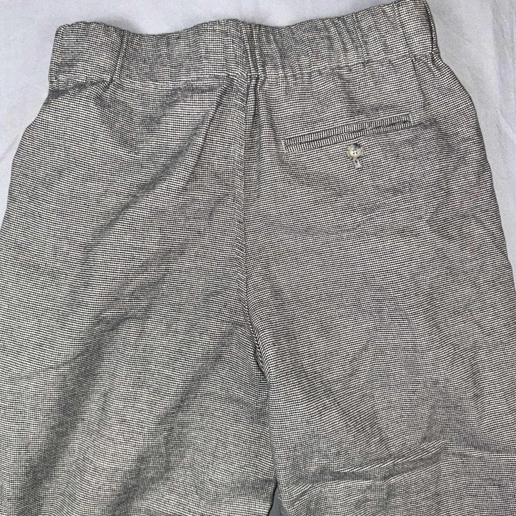 Marine Layer Marine Layer Pants Womens Small Gray Check Twill Pull On Pleated Wide Leg Size 28" / US 6 / IT 42 - 6 Thumbnail