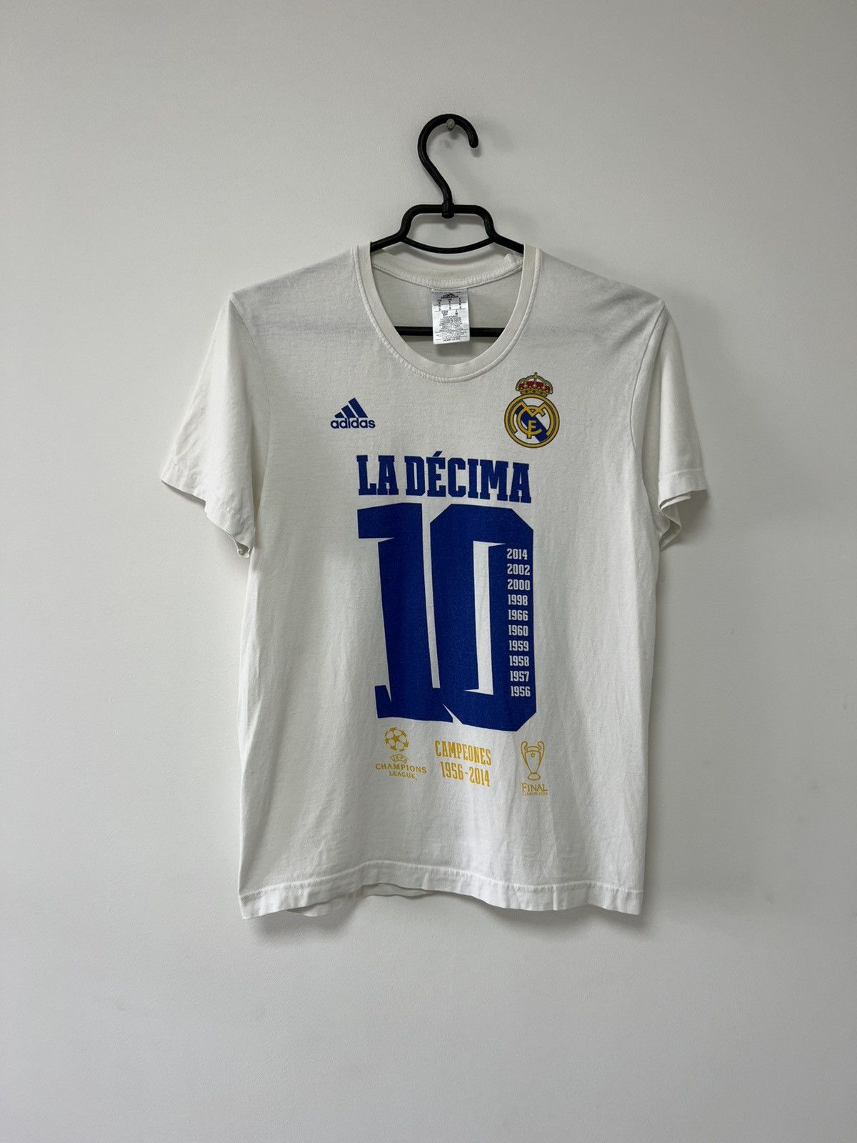 Adidas Real Madrid UCL Champions La Decima Training Adidas T shirt Size US S / EU 44-46 / 1 - 2 Thumbnail