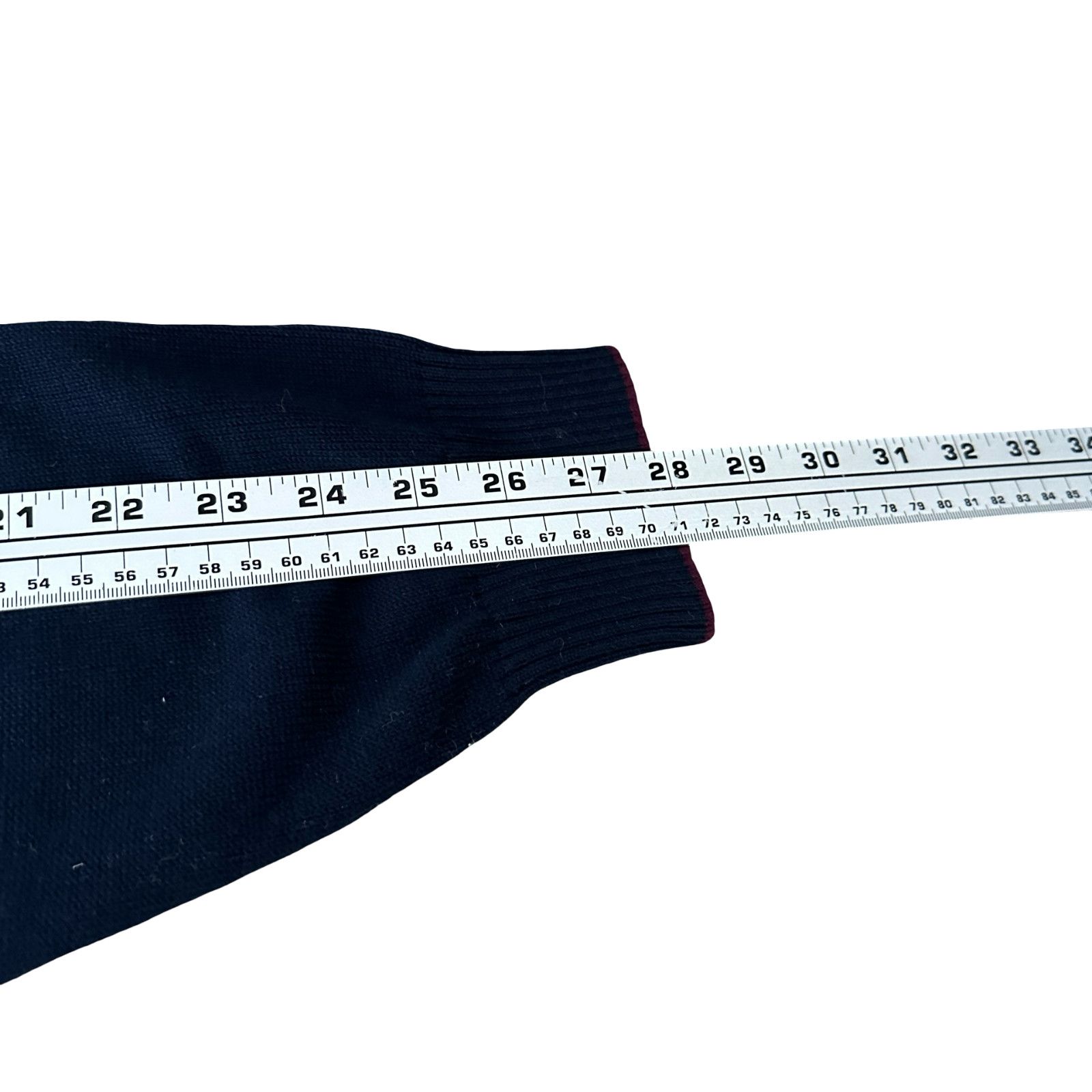 Jos. A. Bank Jos. A. Bank Sweater Men XXL Blue Maroon Cable Knit Tailored Size US XXL / EU 58 / 5 - 9 Thumbnail