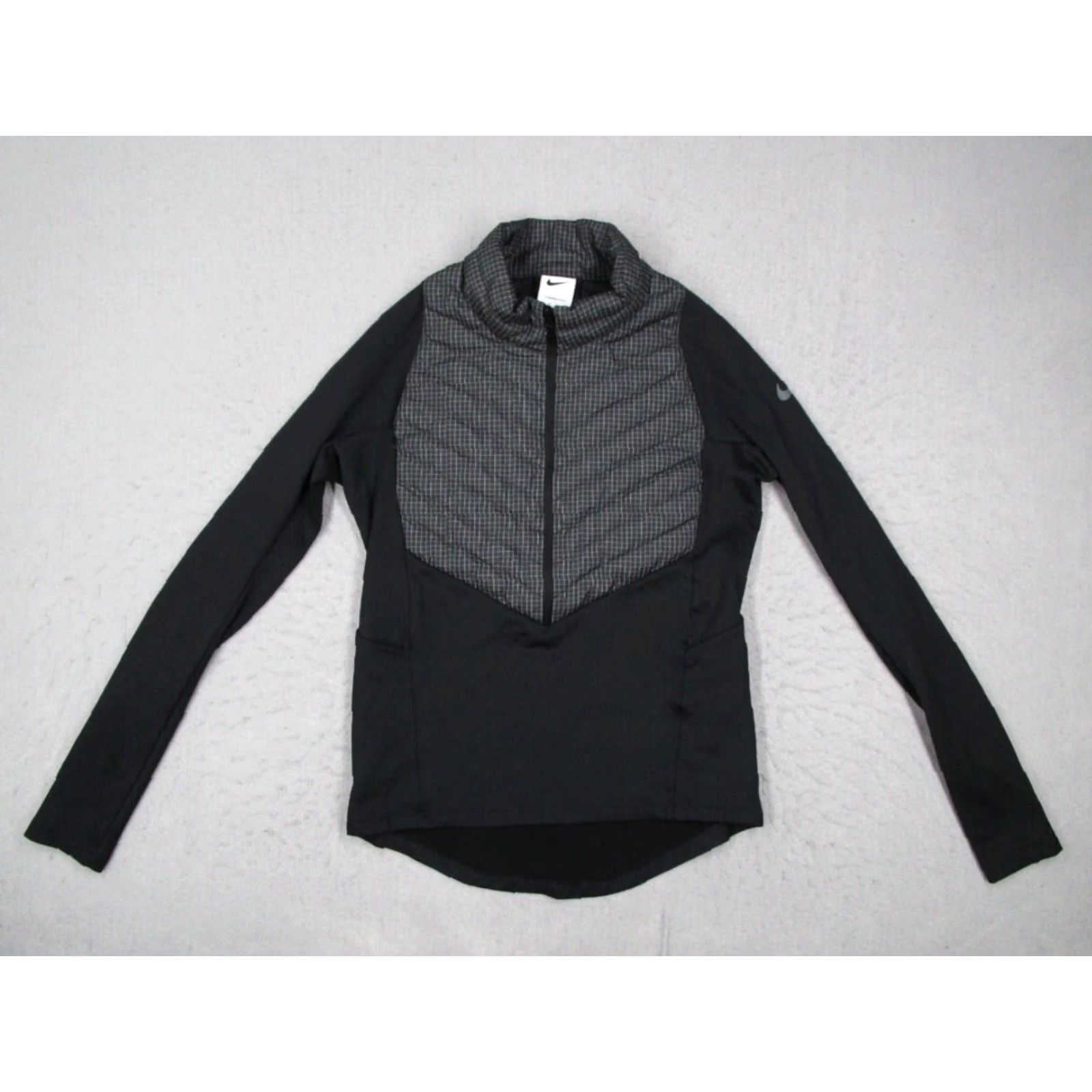 Nike Nike Jacket Women XS Black Therma Fit Run Division Hybrid 1/4 Zip Size XS / US 0-2 / IT 36-38 - 2 Thumbnail