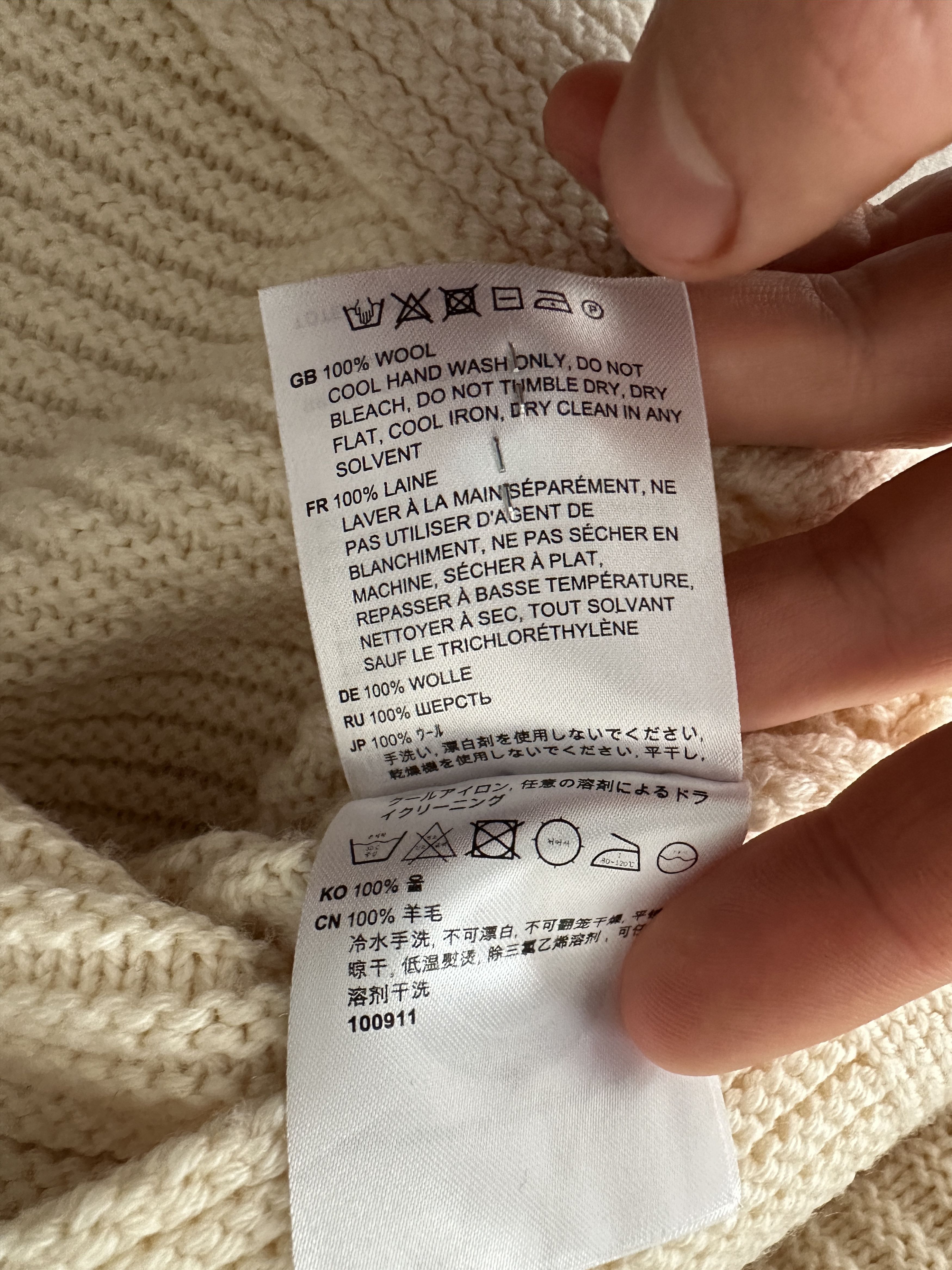 Toteme Toteme Chunky Rib Knit Wool Drop Shoulder Sweater Size XS Size XS / US 0-2 / IT 36-38 - 14 Thumbnail