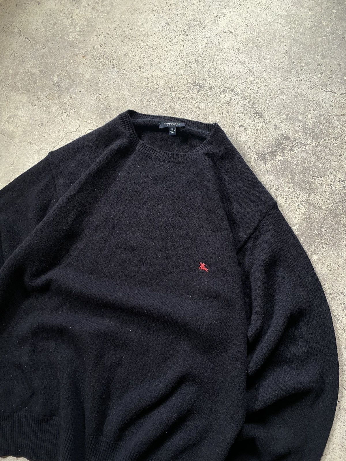 Burberry × Vintage Vintage Burberry London Wool Sweater Size US M / EU 48-50 / 2 - 2 Thumbnail