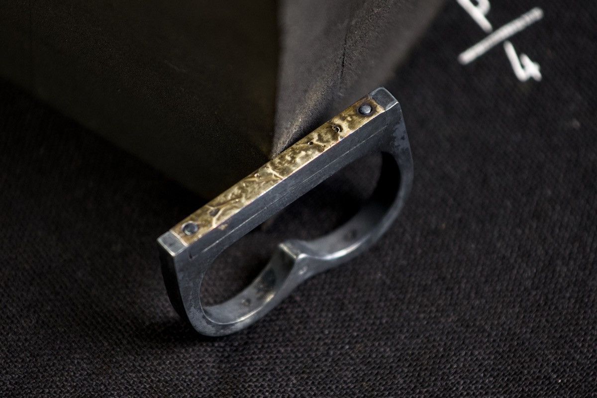 Parts Of Four Po4 Plate Ring Double (Fuse, 4mm, KA18K) Size ONE SIZE - 1 Thumbnail