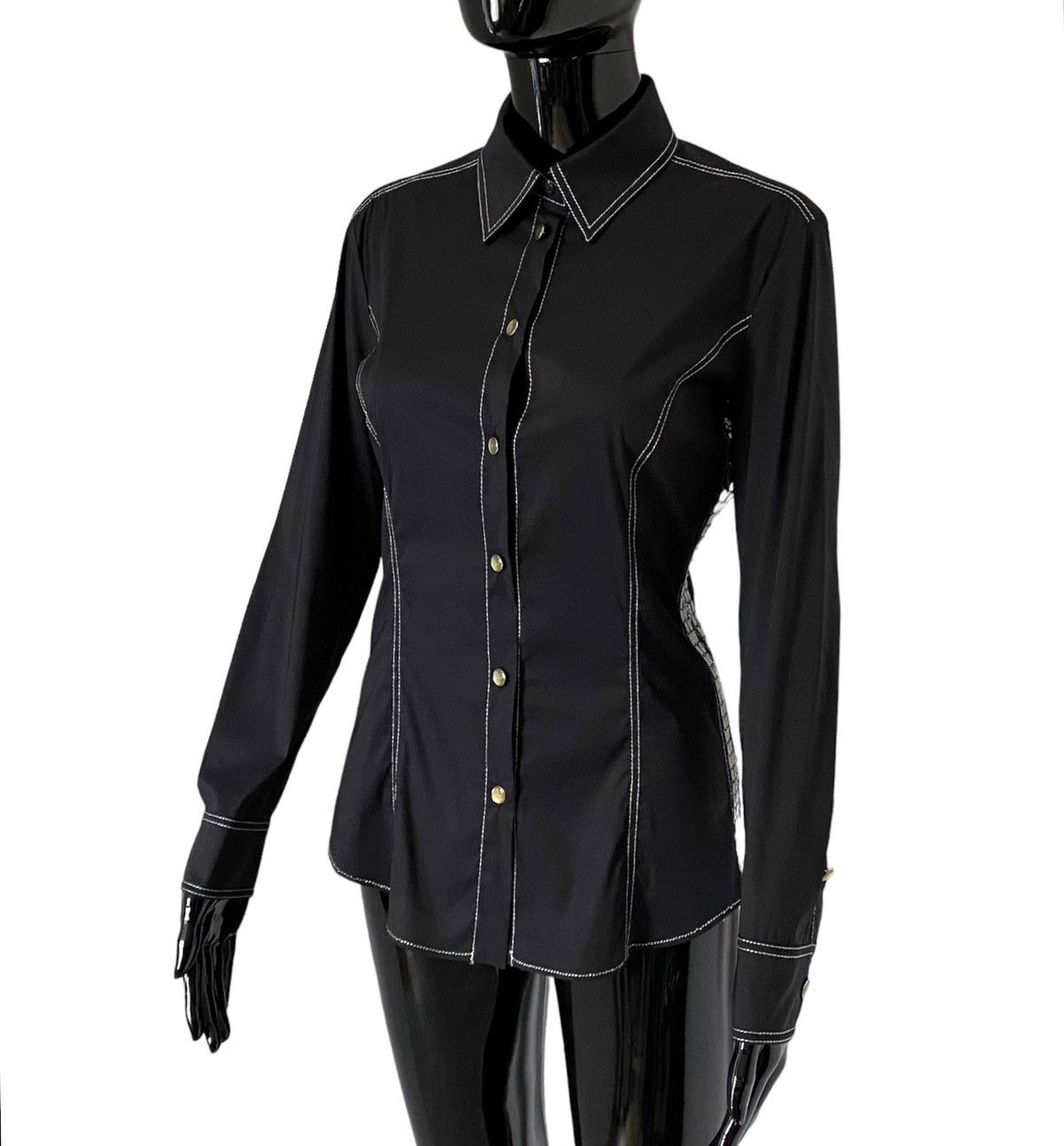 Versace Jeans Couture Vintage Versace Jeans Couture Sequin Embellished Shirt Size S / US 4 / IT 40 - 1 Thumbnail