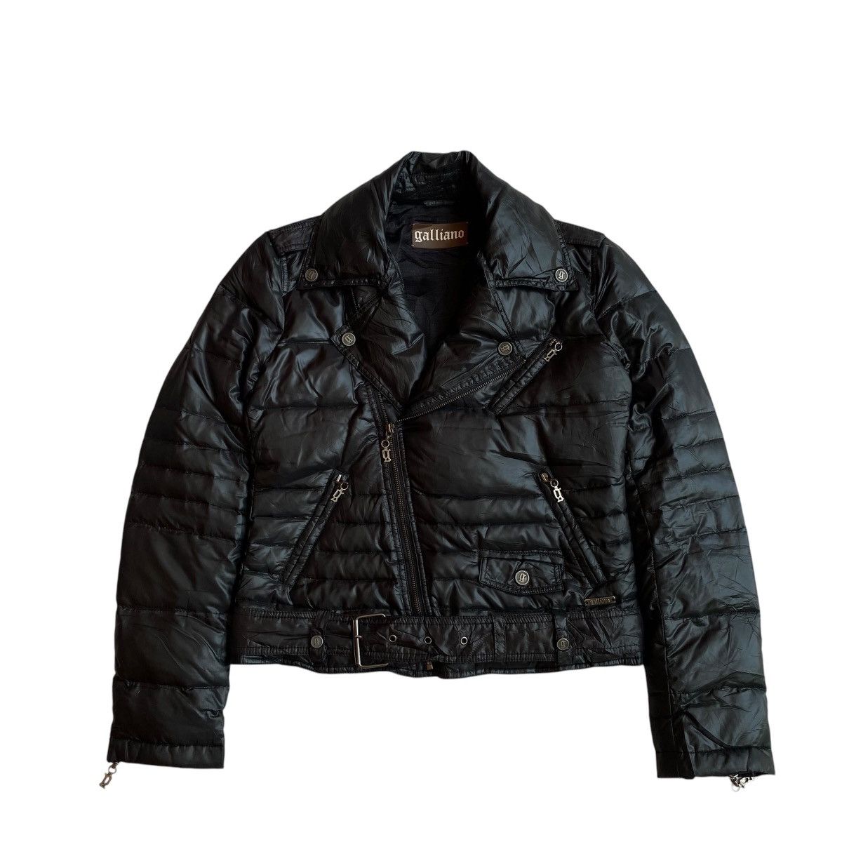 John Galliano Vintage Galliano puffer bikers jacket Size US S / EU 44-46 / 1 - 1 Thumbnail