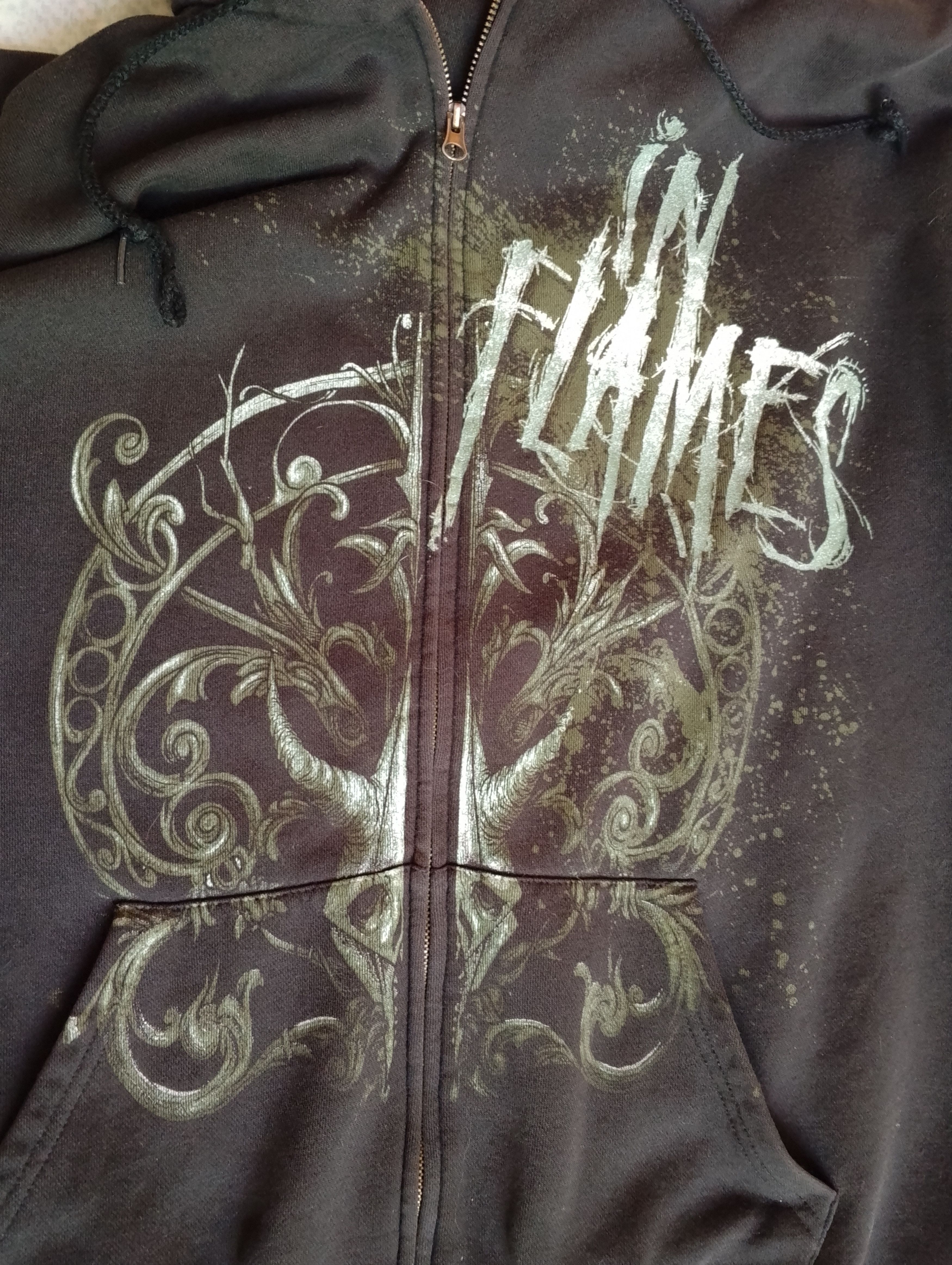 Band Tees 00s In Flames hoodie Vintage Melodic Death Metal Size US L / EU 52-54 / 3 - 3 Thumbnail