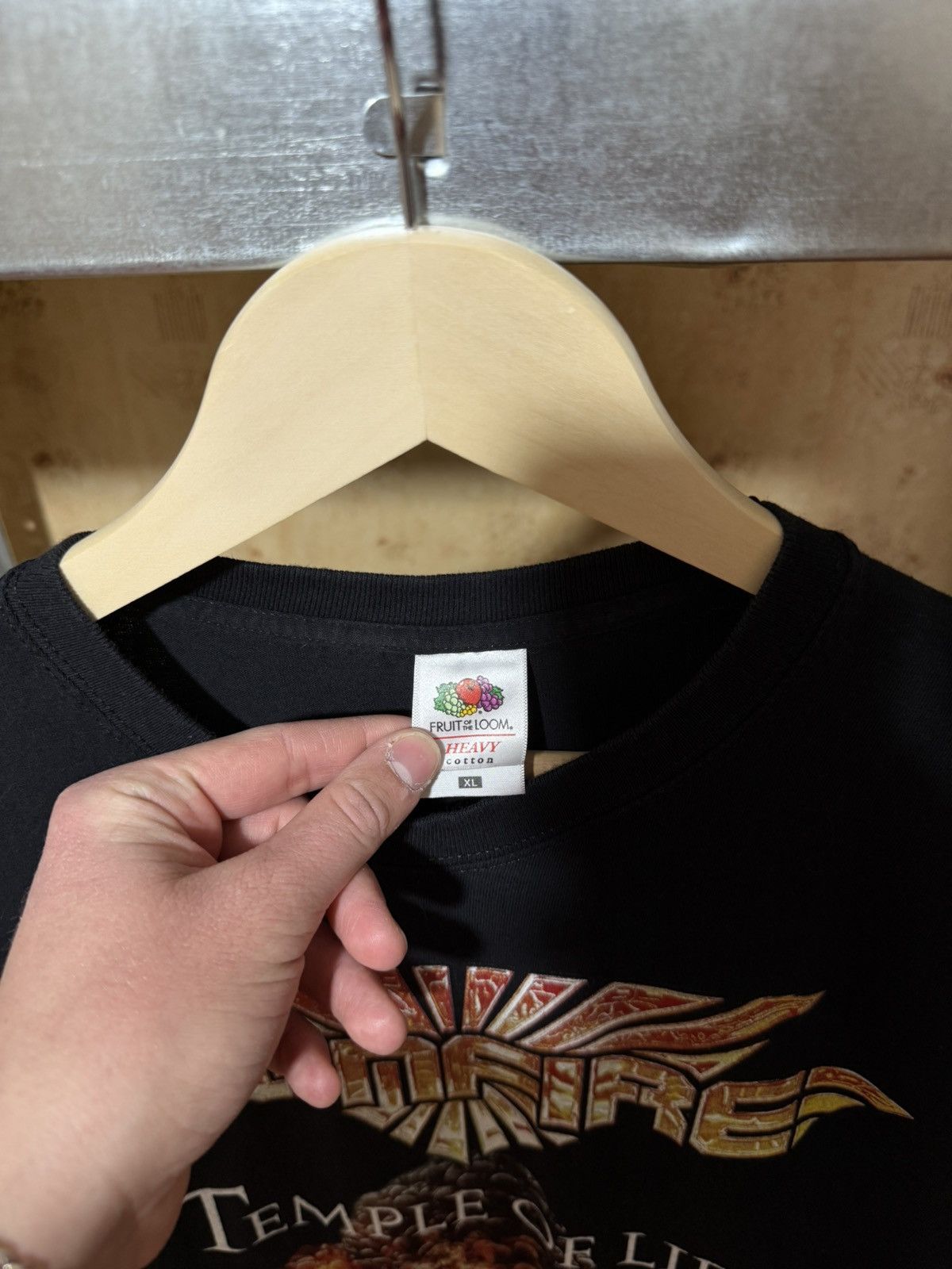 Band Tees Vintage Bonfire Temple Of Lies Tour 2018 Rock Band T-Shirt Size US XL / EU 56 / 4 - 5 Thumbnail