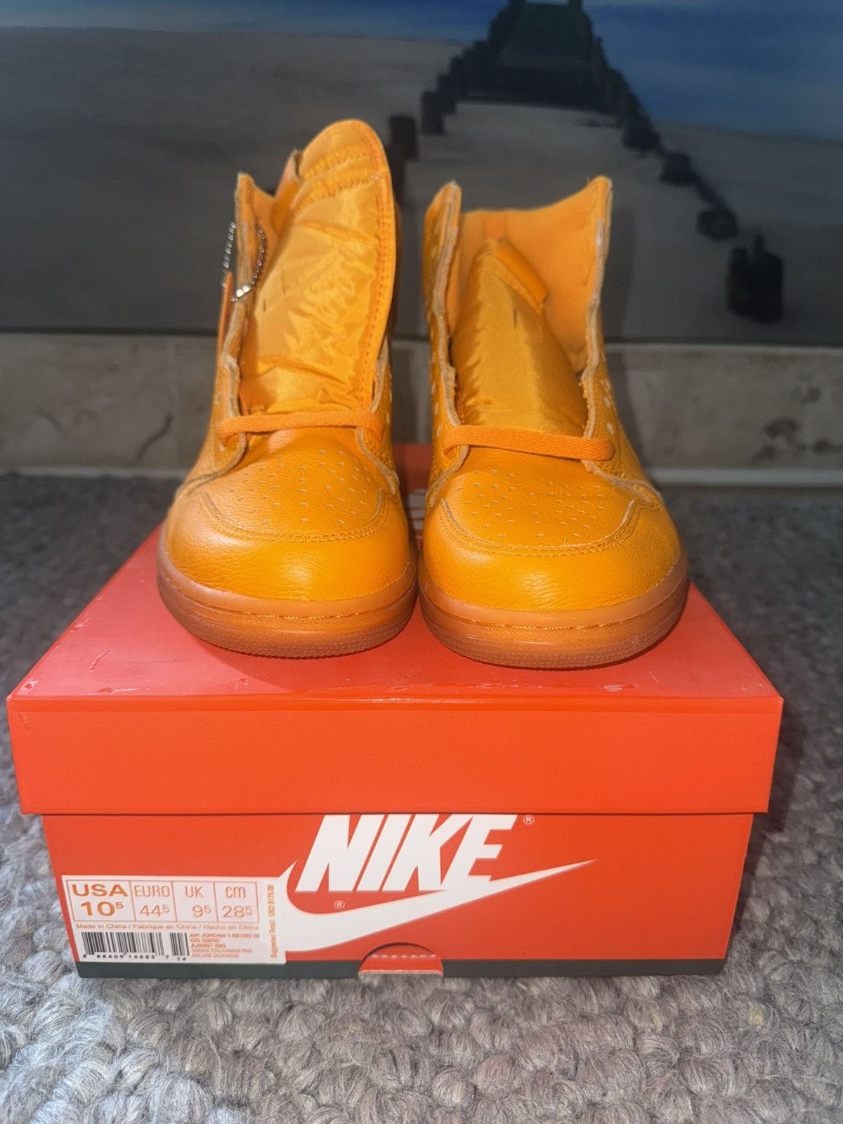Jordan Brand Jordan 1 Retro High Gatorade Orange Peel Size US 10.5 / EU 43-44 - 2 Thumbnail