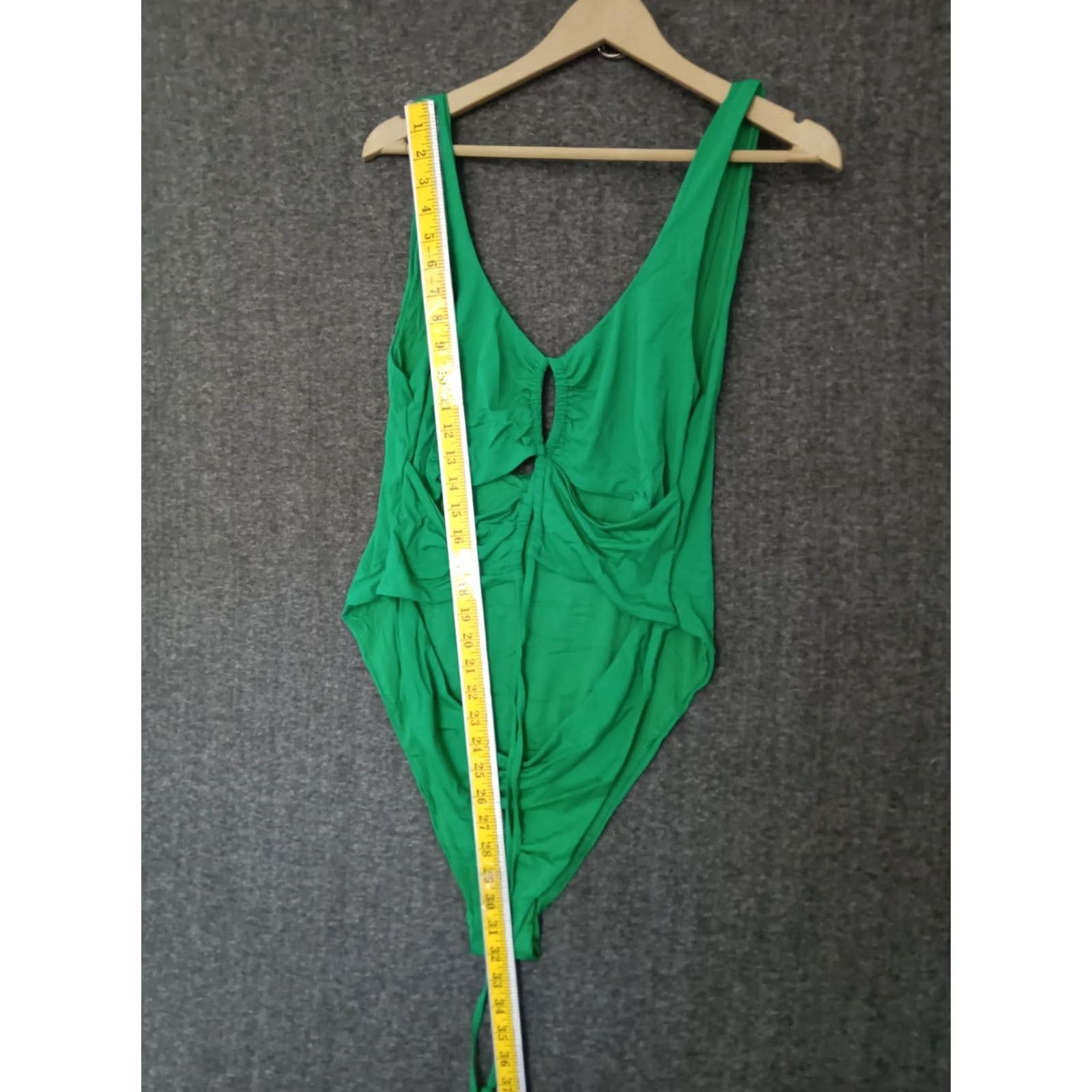 Triangl Toluca Swim One Piece Green 4XL Adults Women Triangle Waist Wrap Open Tummy Solid Nylon Spandex Sexy Beach Size ONE SIZE - 4 Thumbnail