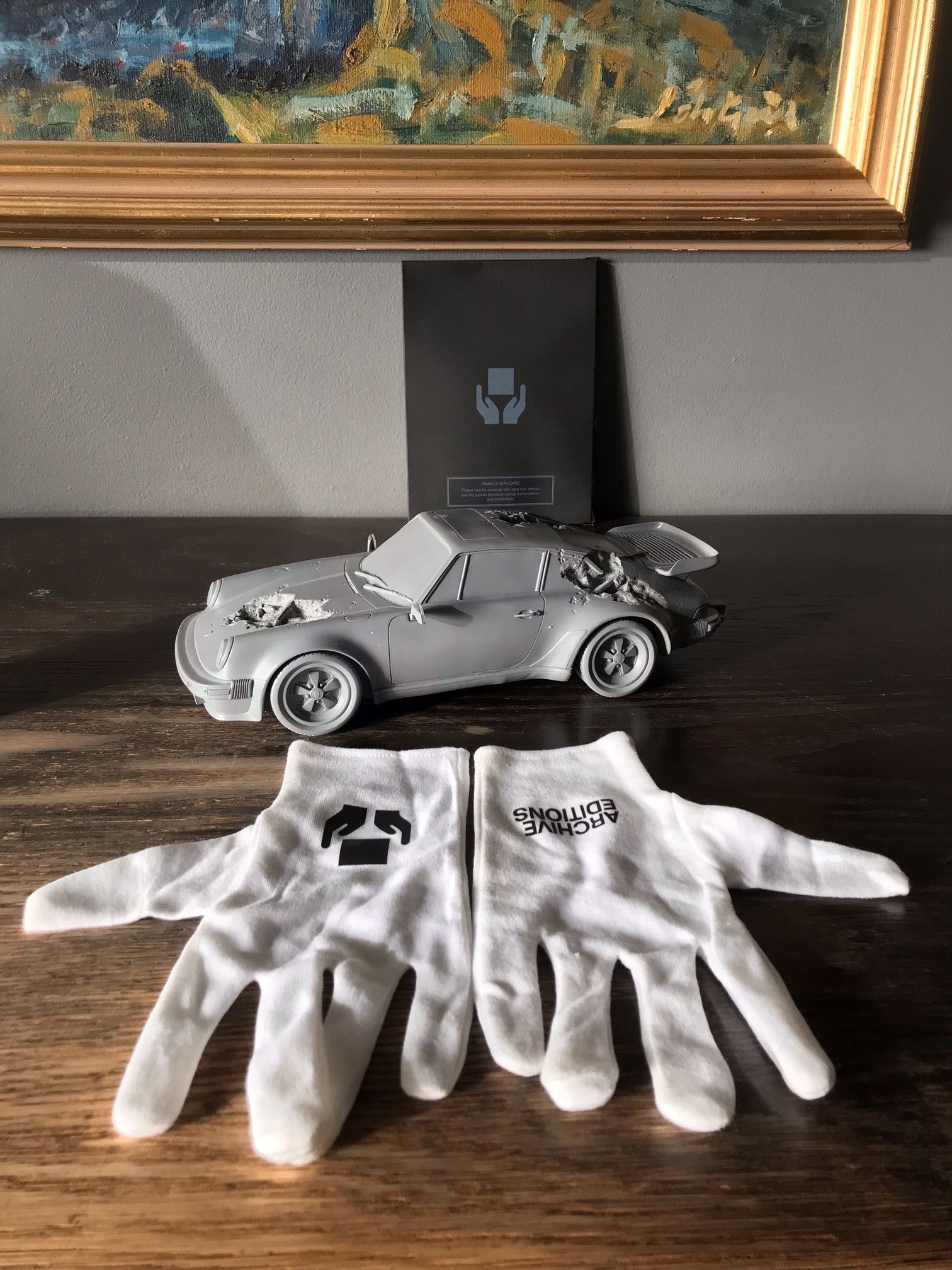 image of Daniel Arsham 911 Porsche in Grey, Men's