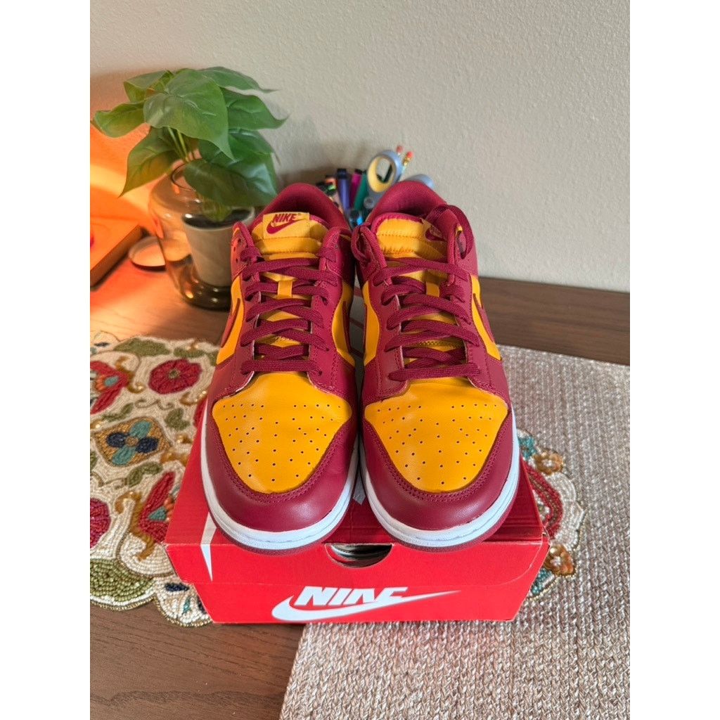 Nike Nike Dunk Low Midas Gold Rough Red White Yellow Team USC SB Size US 13 / EU 46 - 3 Thumbnail