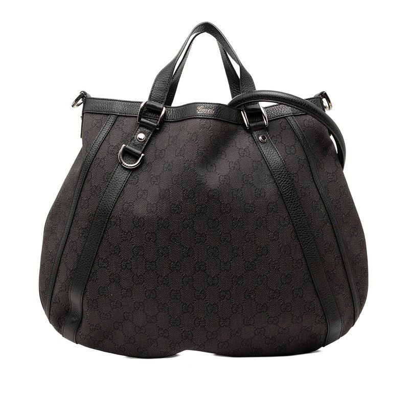 Gucci Gucci GG Canvas Abbey 2Way Bag Leather Shoulder Bag 268641 Duty Free For Usa in Black, Women's