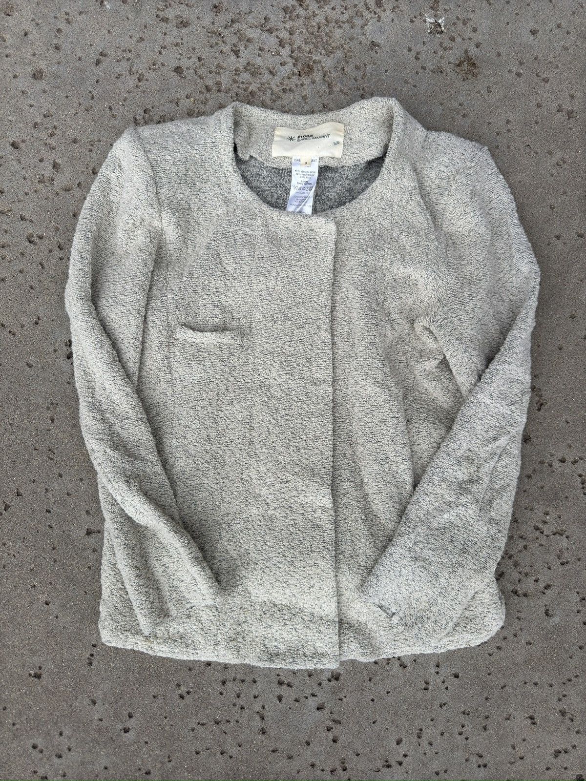 Isabel Marant ISABEL MARANT Tri-Blend Boucle Cropped Jacket Size S / US 4 / IT 40 - 1 Thumbnail