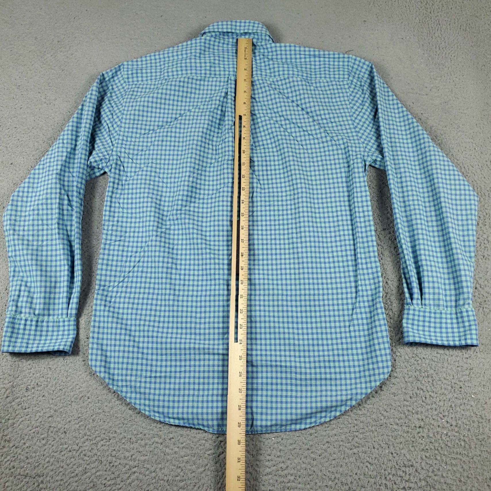 Vineyard Vines Vineyard Vines Shirt Mens Small Blue Check Cotton Nylon Button-Down Long Sleeve Size US S / EU 44-46 / 1 - 3 Thumbnail