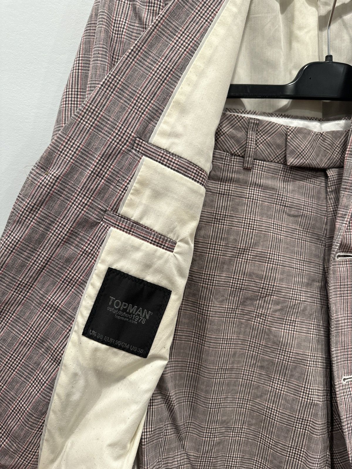 Topman Americana Plaid Short Suit SET Size 38R - 10 Thumbnail