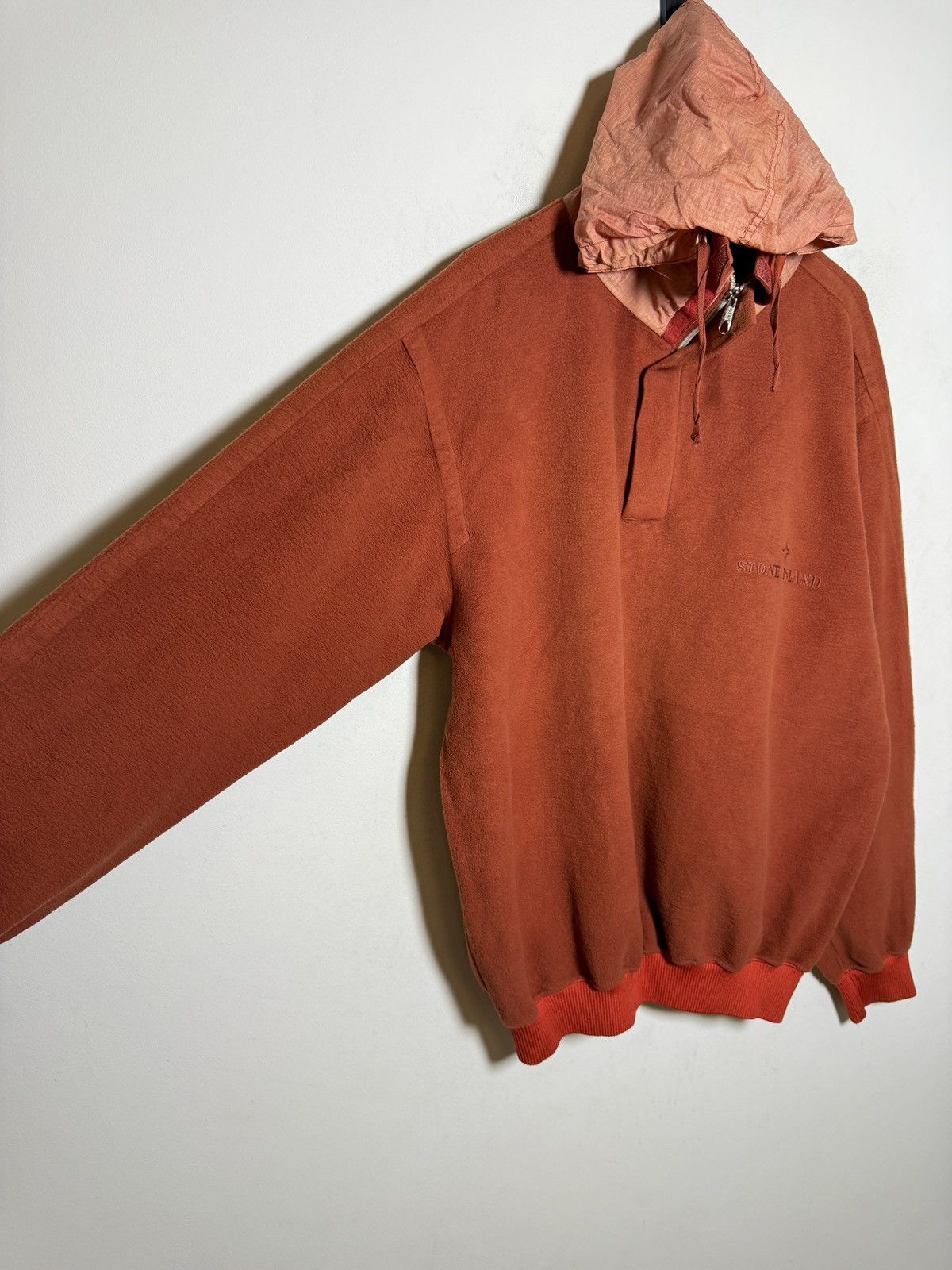 Stone Island Vintage Stone Island Marina fleece hoodie Size US L / EU 52-54 / 3 - 8 Thumbnail
