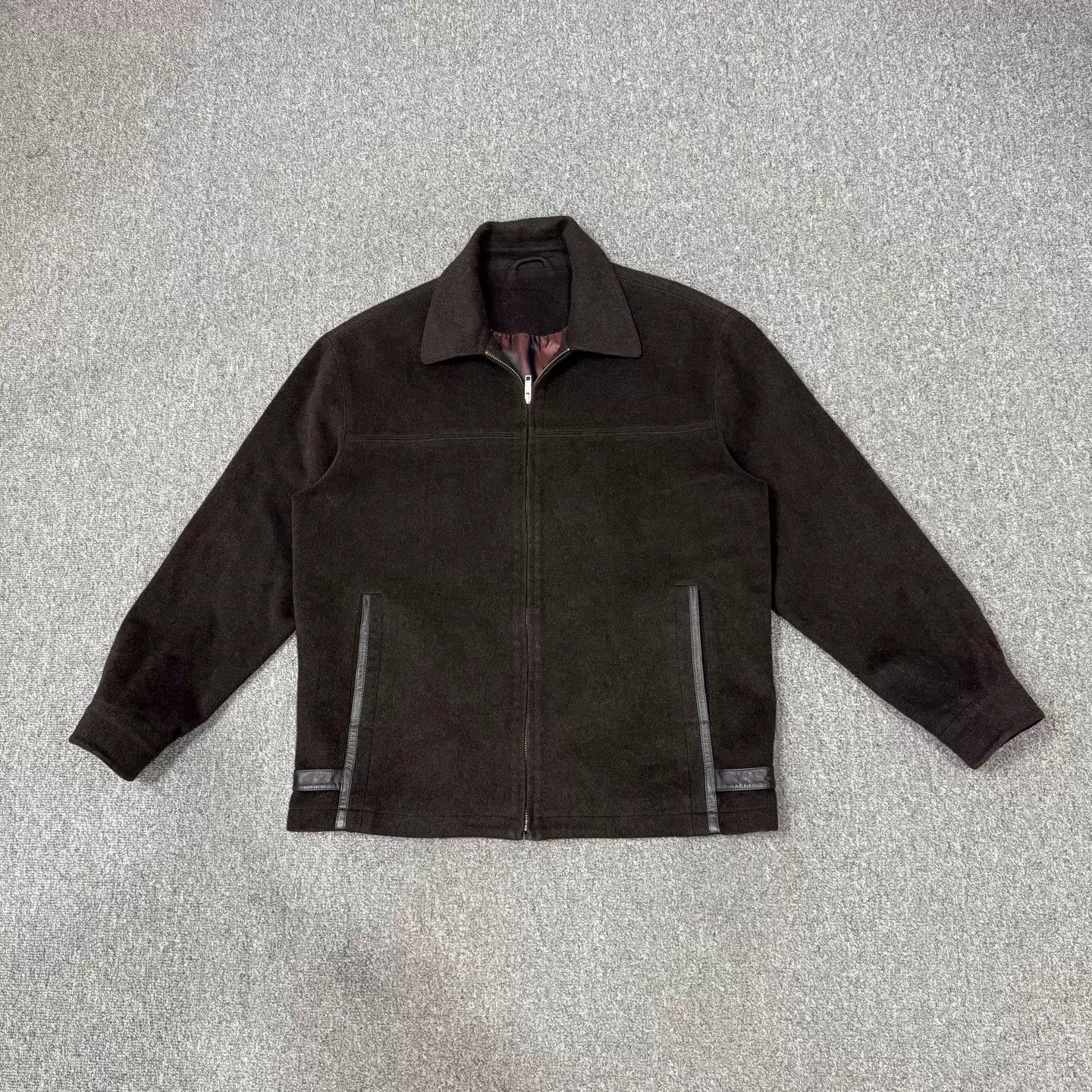 Burberry Burberry Camel Wool Zip Jacket L 95 New Size US L / EU 52-54 / 3 - 1 Thumbnail