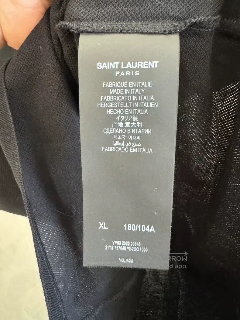 Saint Laurent Paris Saint Laurent Paris Short Sleeve Polo Shirt Size US XL / EU 56 / 4 - 4 Thumbnail