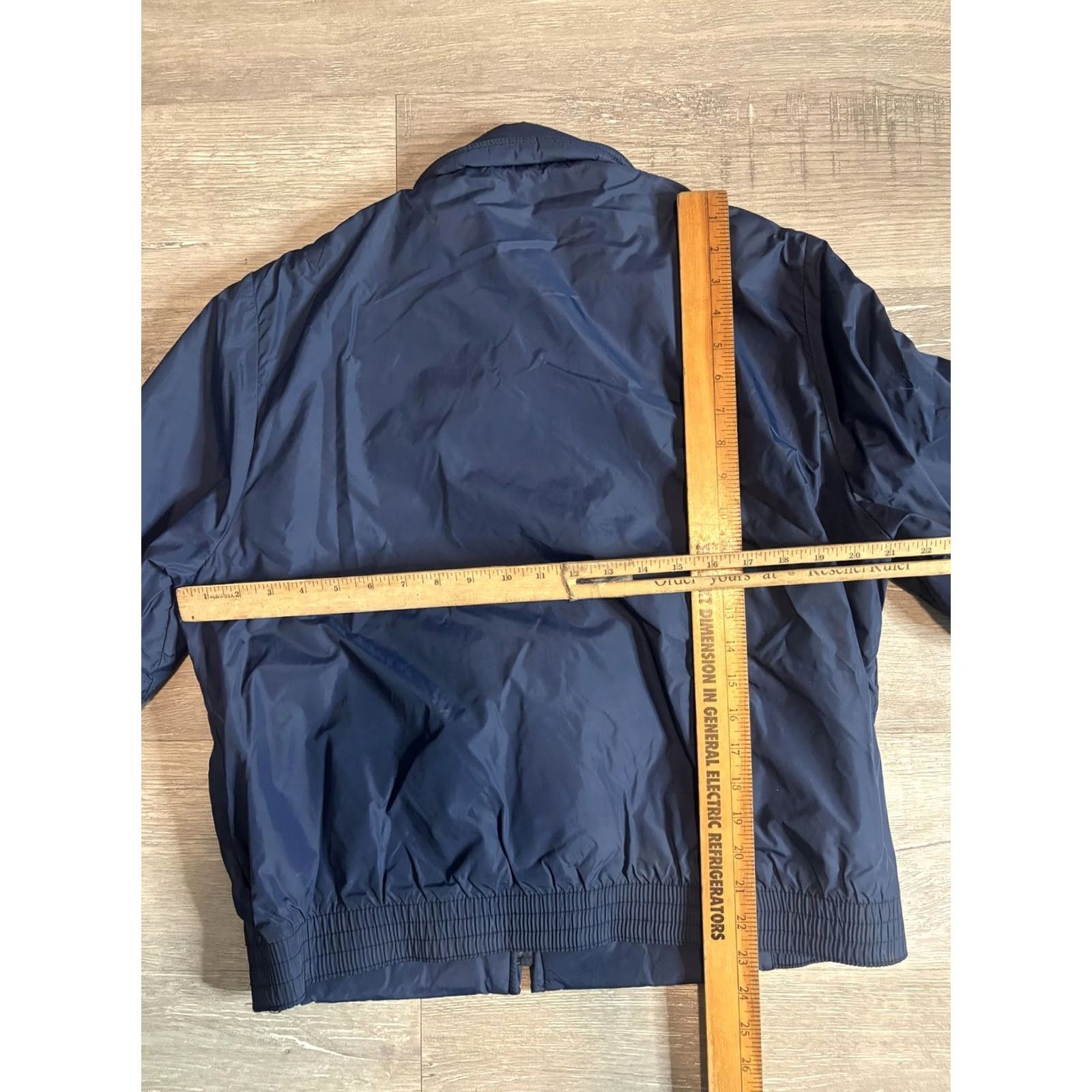 Vintage VINTAGE Golden Fleece Jacket Mens M Windbreaker Nylon Blue Lined Fleece Short ZIP Collar Pockets Size US M / EU 48-50 / 2 - 7 Thumbnail