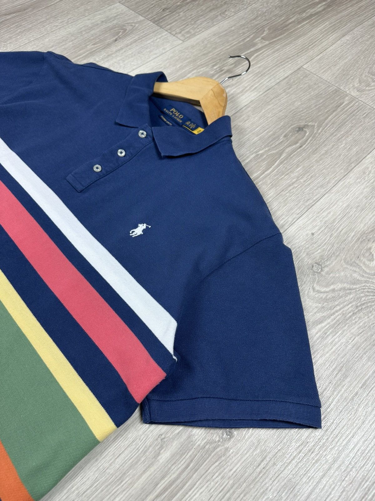 Polo Ralph Lauren × Vintage Vintage Polo Ralph Lauren Striped Polos Size US XXL / EU 58 / 5 - 4 Thumbnail