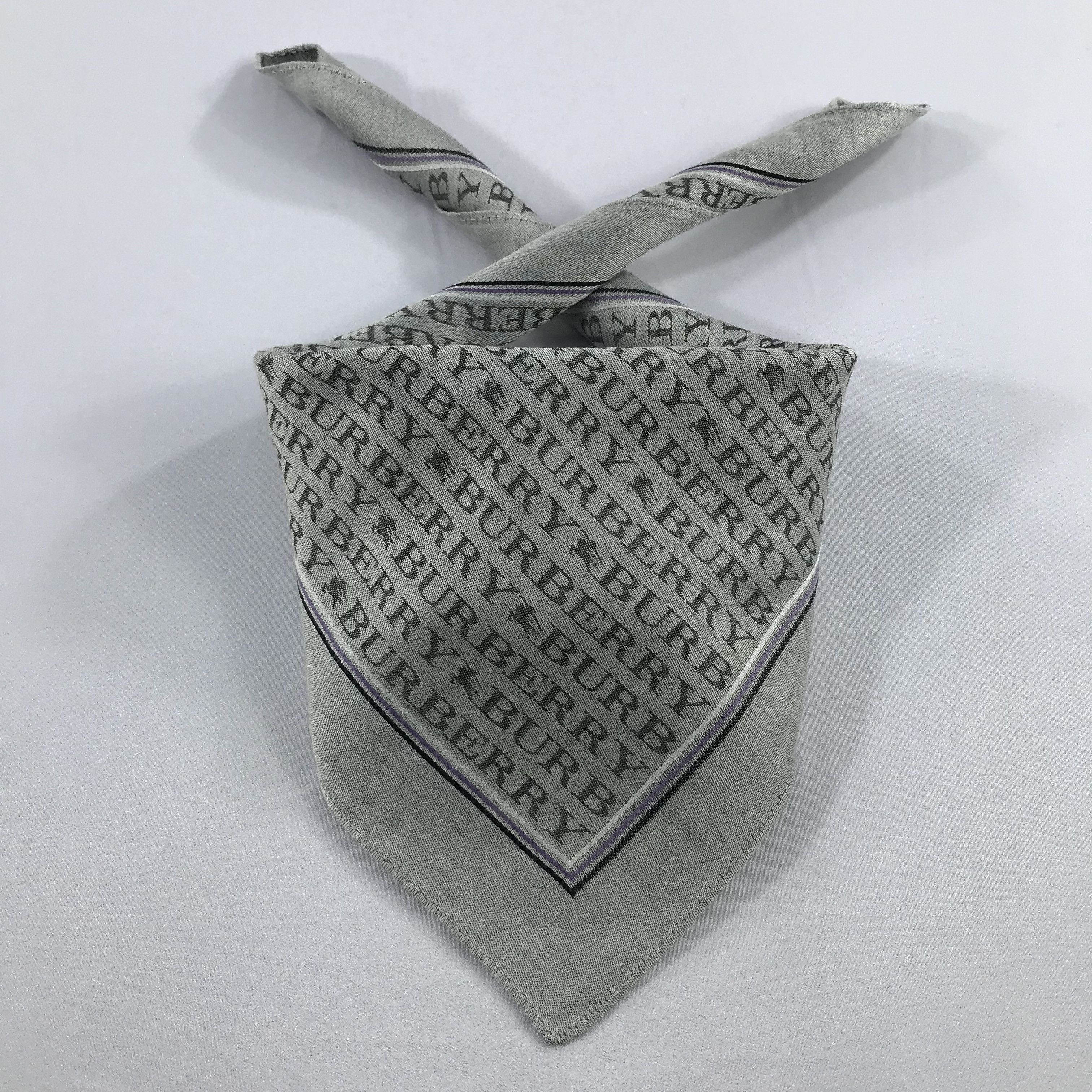 Burberry × Vintage Burberry Bandana / Handkerchief / Neckerchief - S2111 Size ONE SIZE - 3 Thumbnail