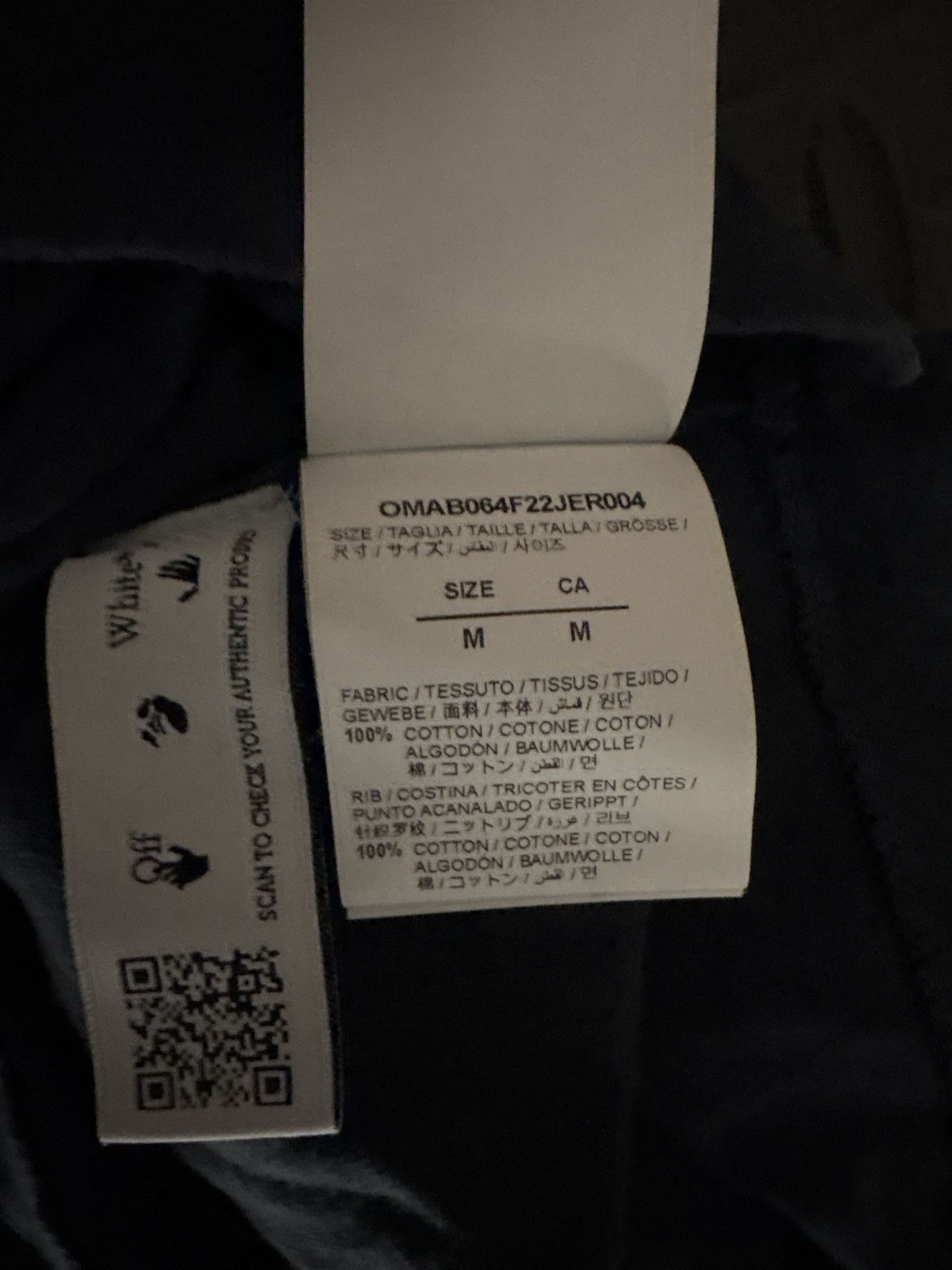 Off-White Off-White Thund Skate-Print Long Sleeve Tee Blue/Orange Size US M / EU 48-50 / 2 - 10 Thumbnail