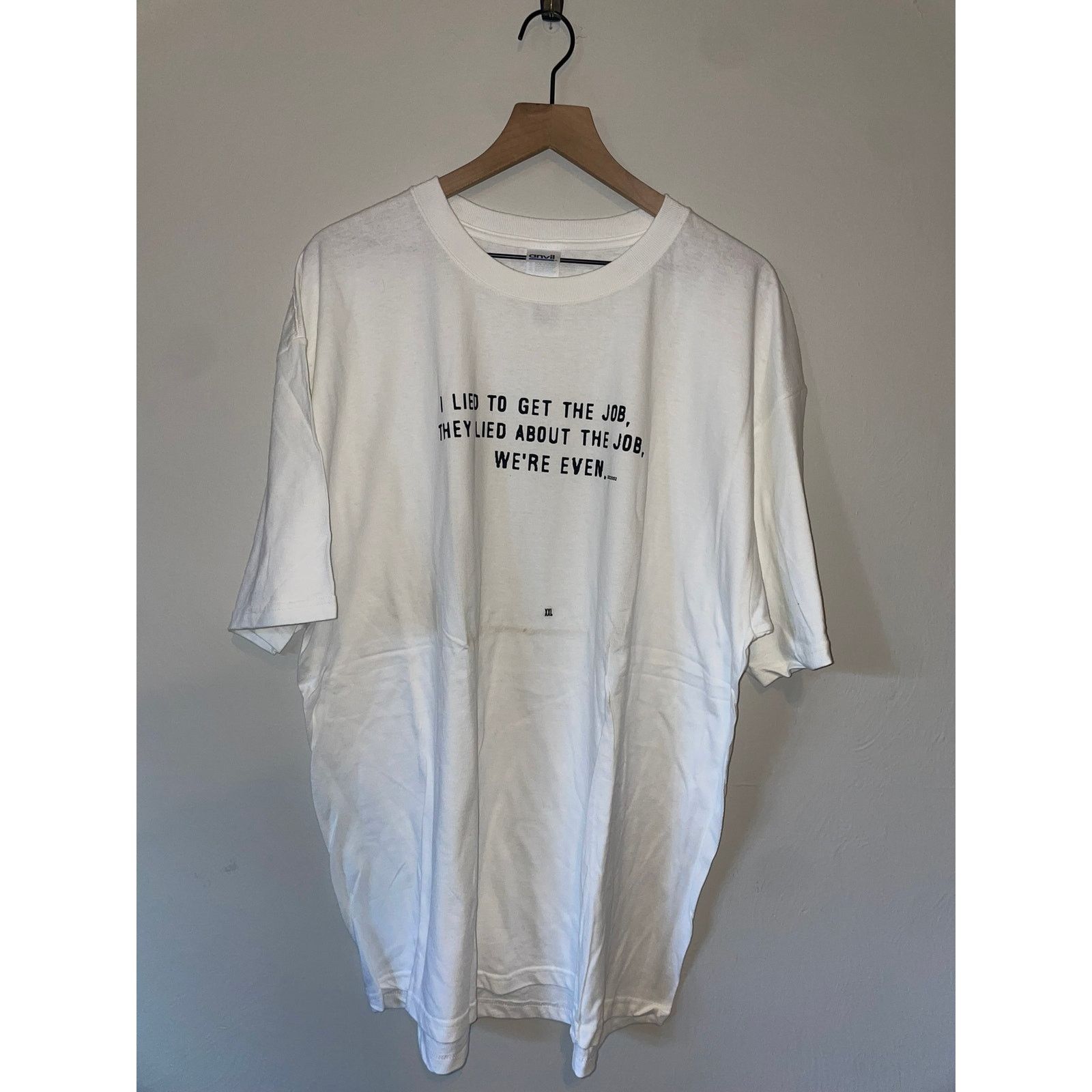 Gildan Y2K I Lied To Get The Job Joke Humor Shirt Tee 2000s S Small Size US M / EU 48-50 / 2 - 1 Thumbnail