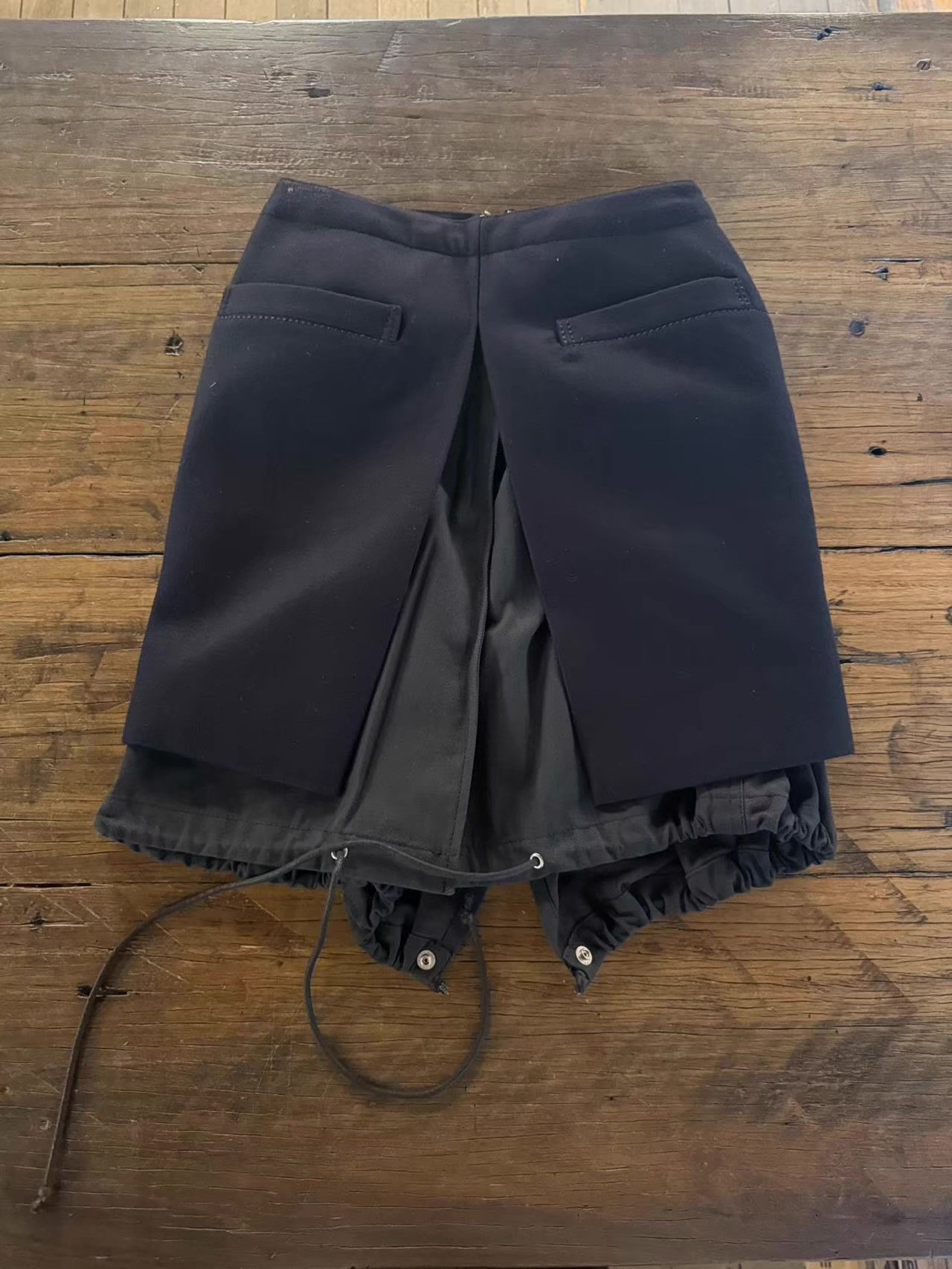 Sacai Sacai 15FW Women's Main Line A-Line Double-Layer Skirt Ｑ25 Size 32" / US 10 / IT 46 - 1 Thumbnail