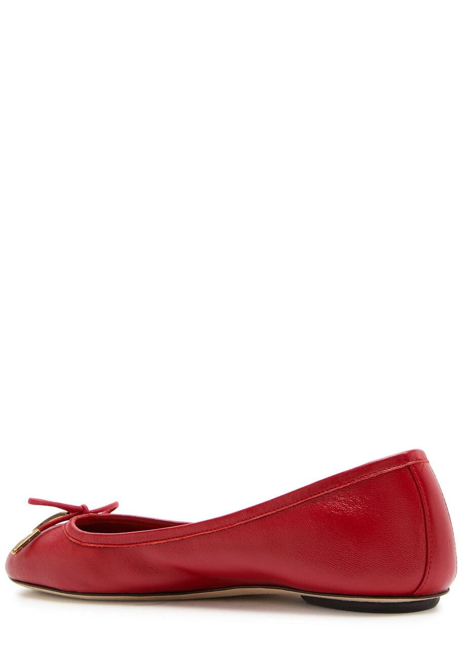 Chloe o1loc1c10226 Banana Ballerinas in Red Flame Size US 10 / IT 40 - 2 Thumbnail