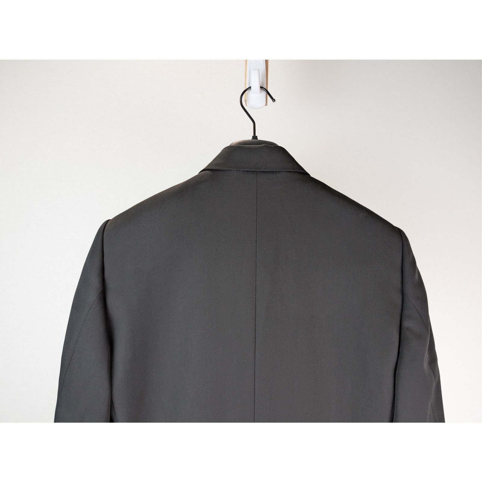 Balenciaga o1rshd1 Wool Barathea Shrunk DB Blazer / Jacket in Black Size US M / EU 48-50 / 2 - 12 Thumbnail