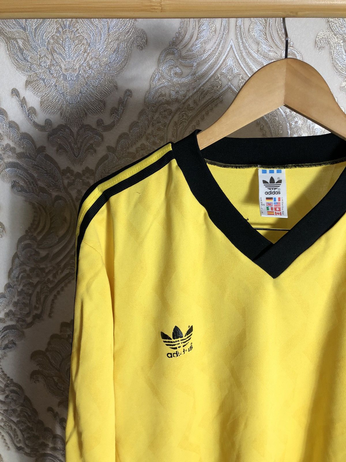 Vintage VERY RARE ADIDAS WEST IN GERMANY RETRO SOCCER JERSEY 90s Y2K Size US XL / EU 56 / 4 - 3 Thumbnail