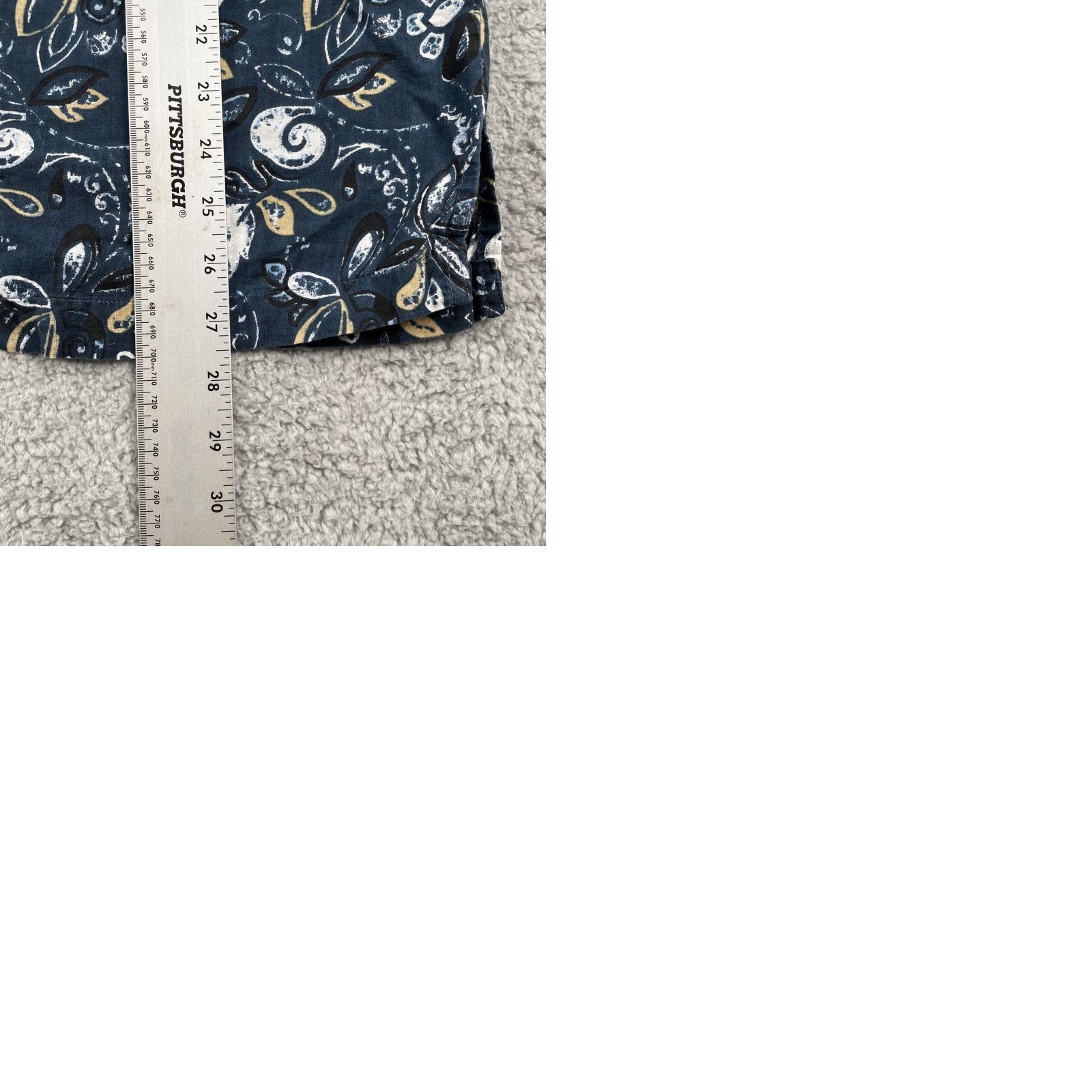 Vintage VINTAGE Natural Stuff Shirt XL Short Sleeve Button-Up Floral Deep Blue X-Large Boys Men Womens Size US XL / EU 56 / 4 - 10 Thumbnail
