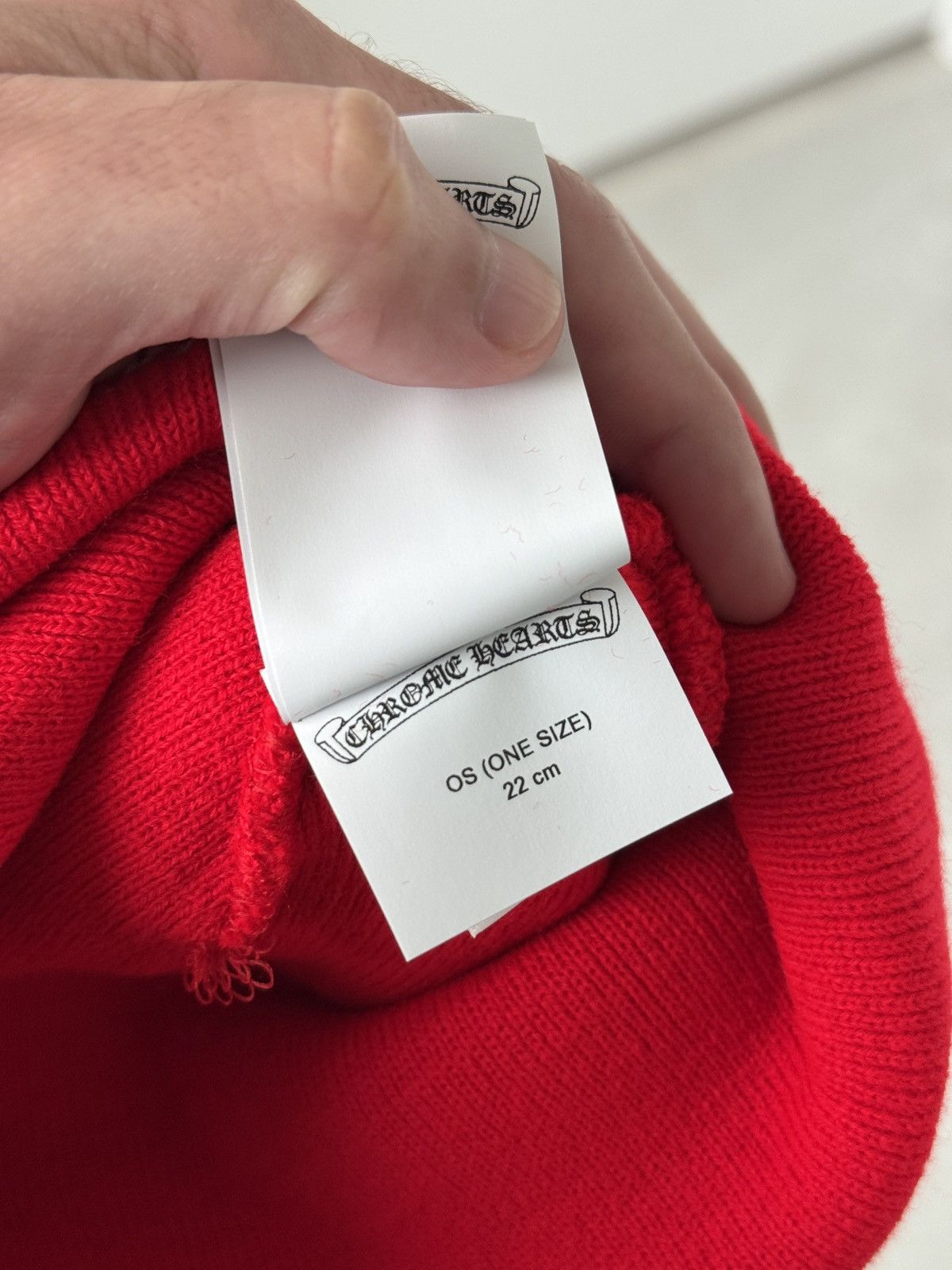 Chrome Hearts Chrome Hearts Red Beanie Brand New Size ONE SIZE - 4 Thumbnail