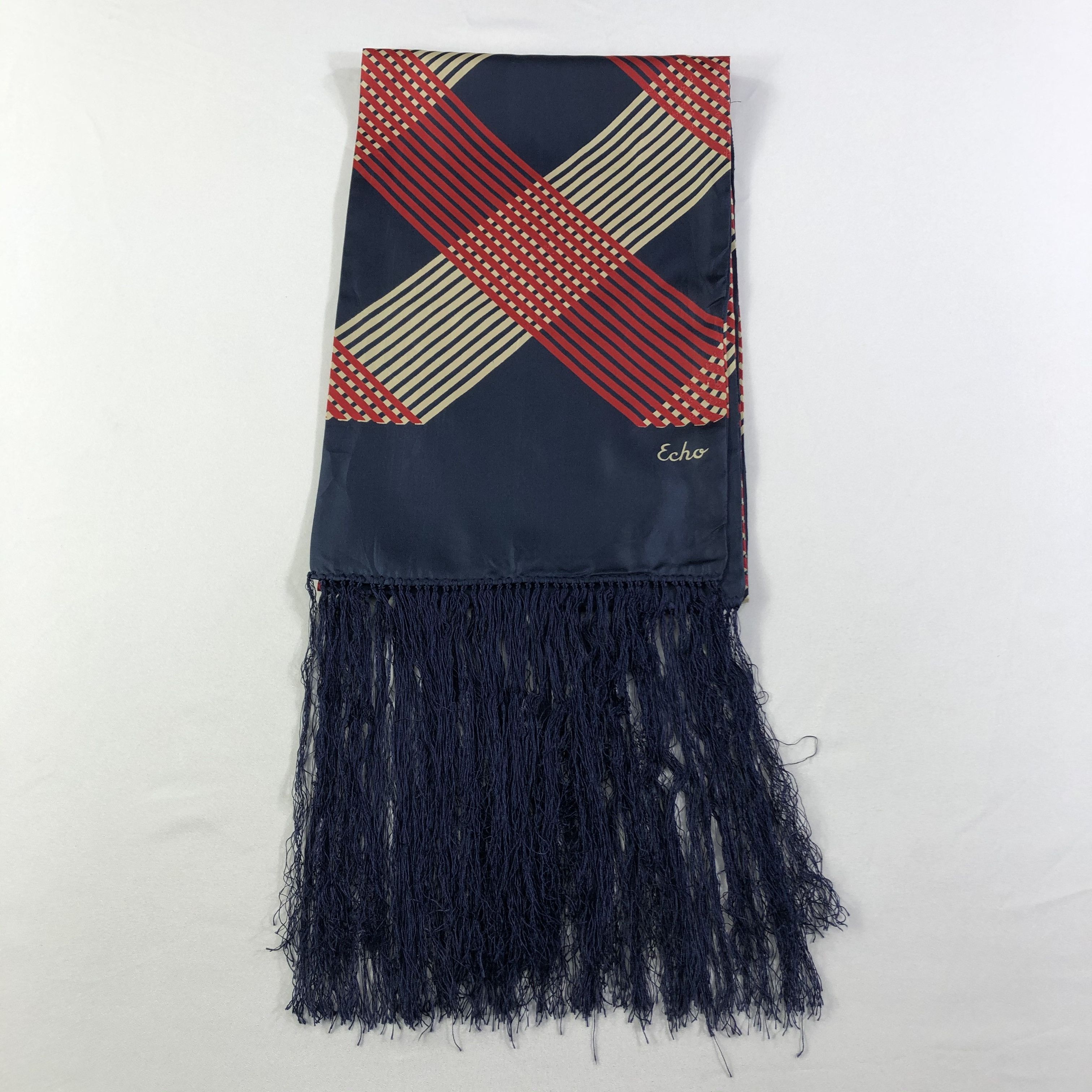 Vintage Vintage Echo Silk Scarf Size ONE SIZE - 3 Thumbnail